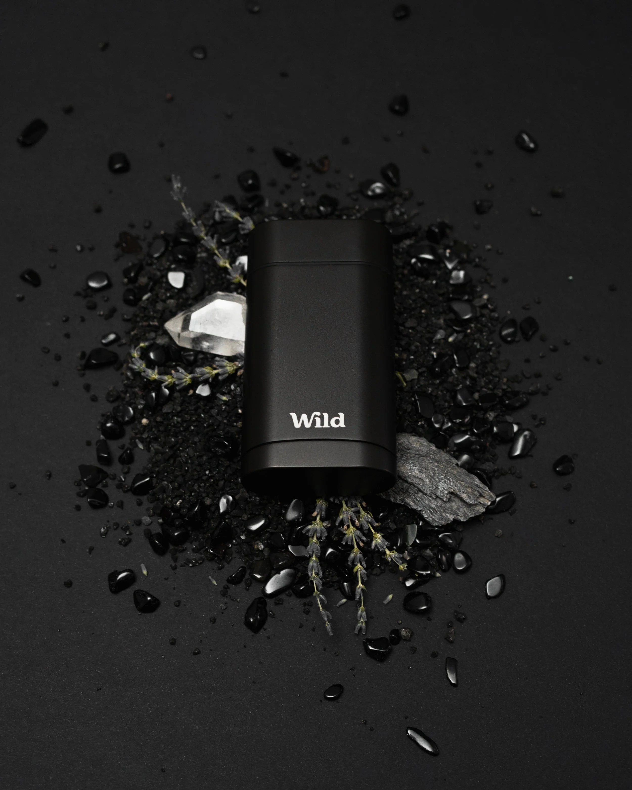 Product image of Wild Deodorant captured during a creative shoot, representing purpose-driven, sustainable branding in product photography.