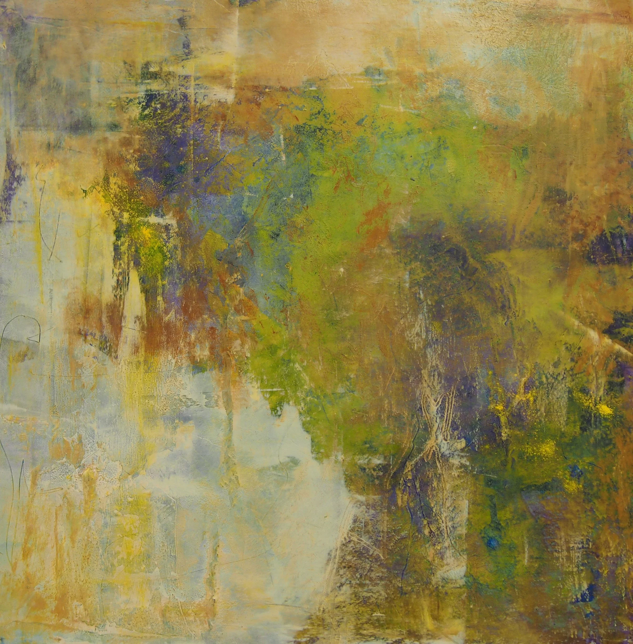 Serenity:
cold wax on cradle board