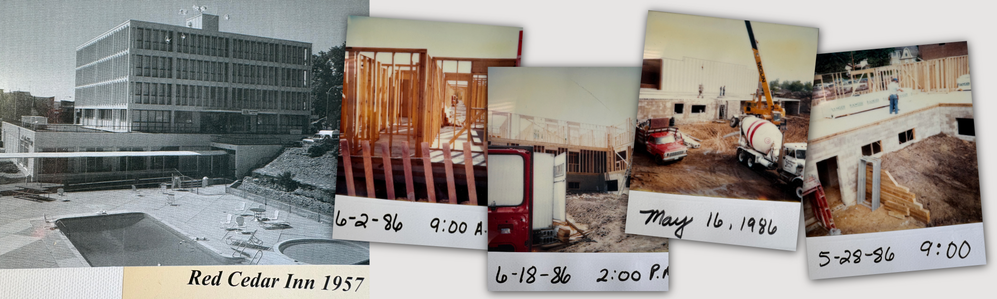 The Cedars Construction Collage