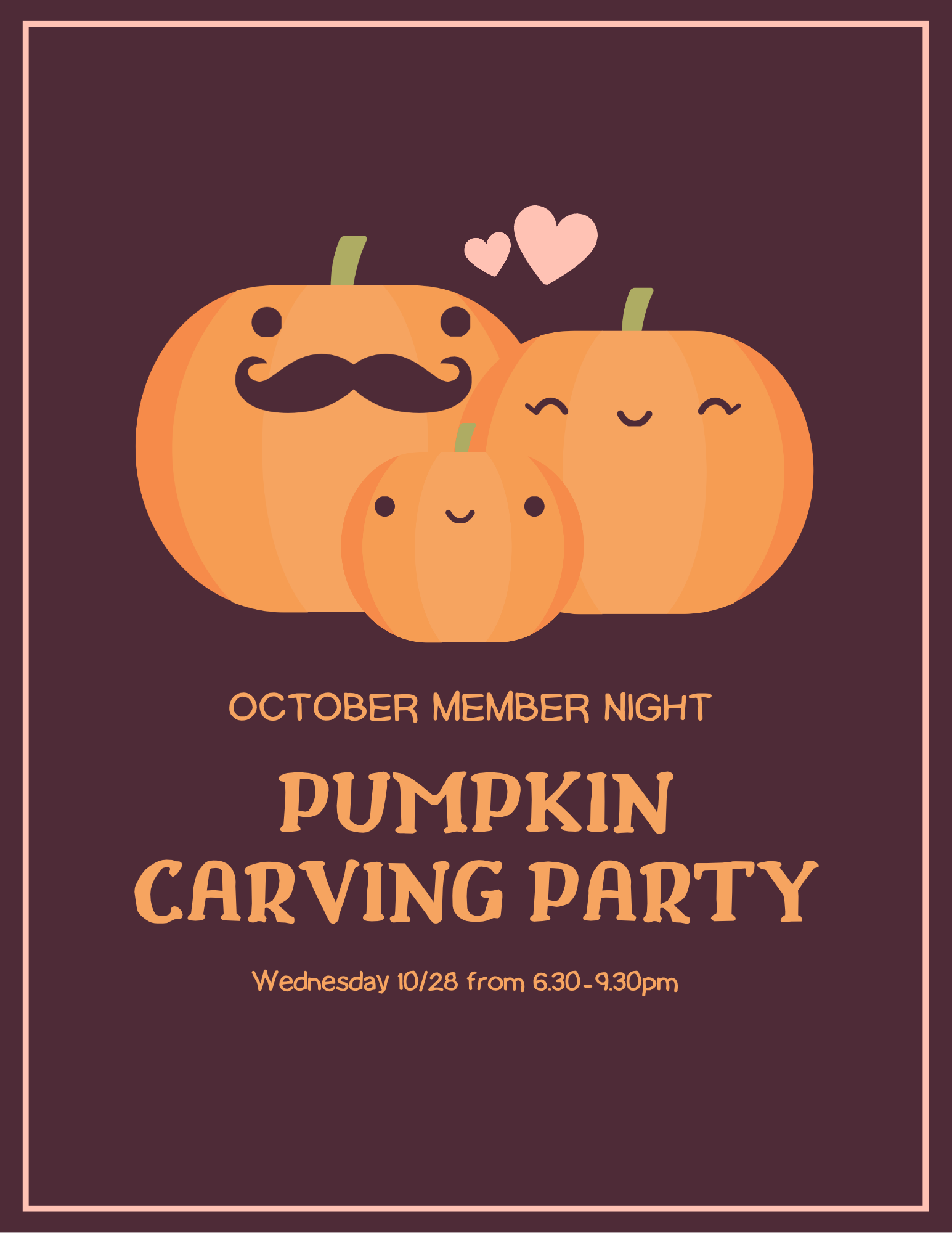 October Member Night: Jack O' Lanterns!