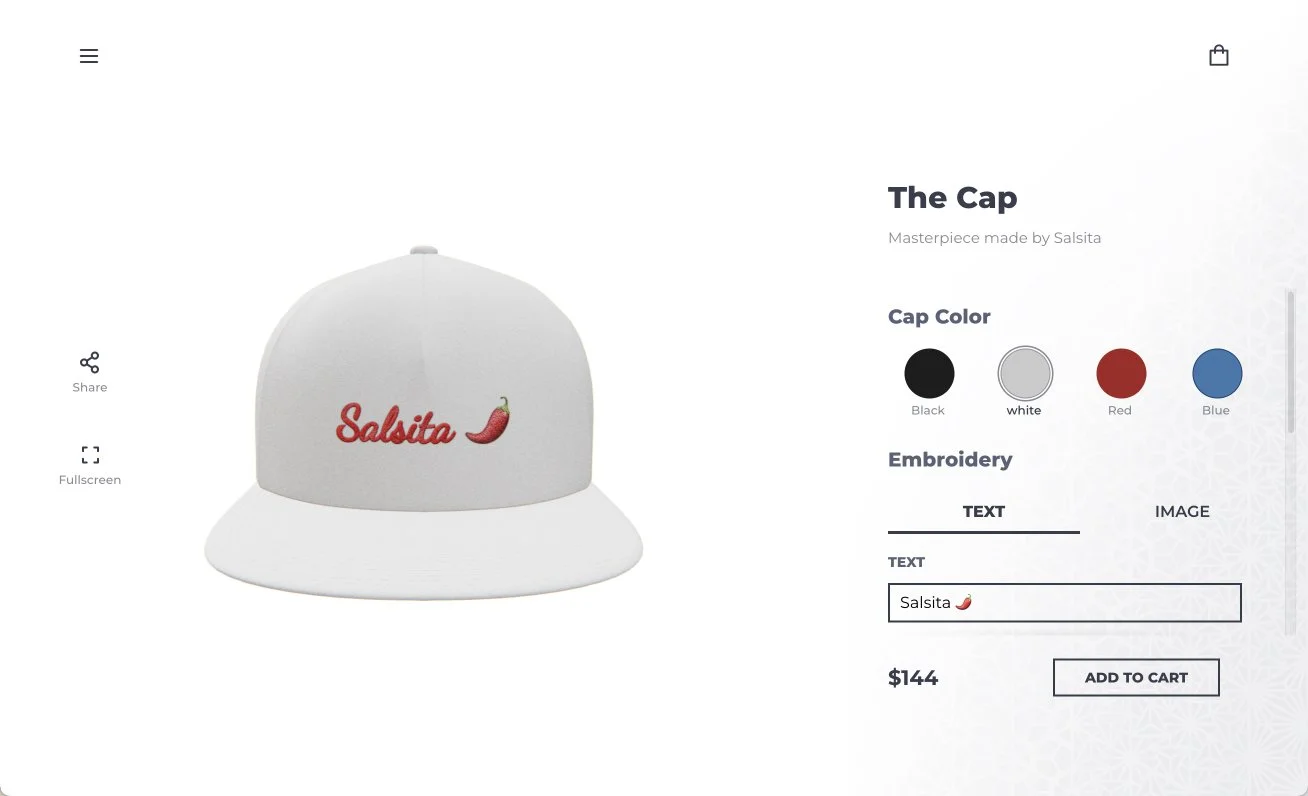 3d cap customizer