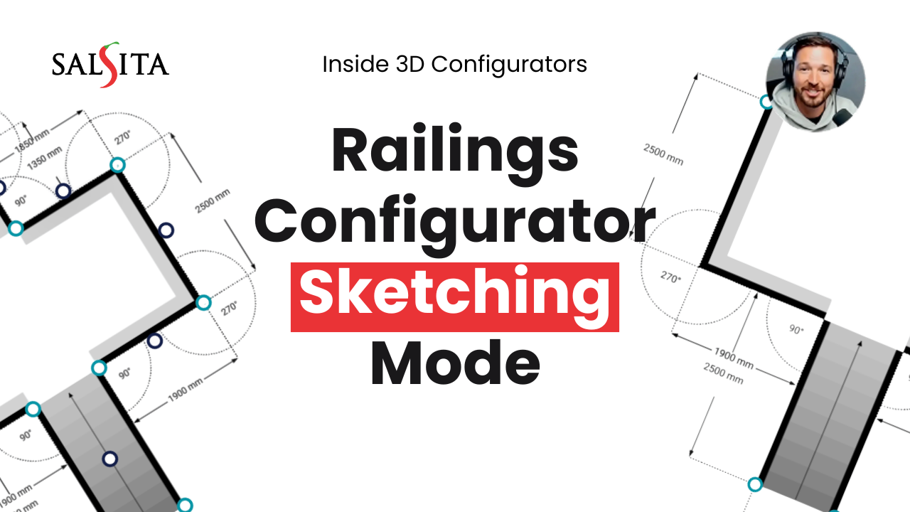 railing configurator sketching