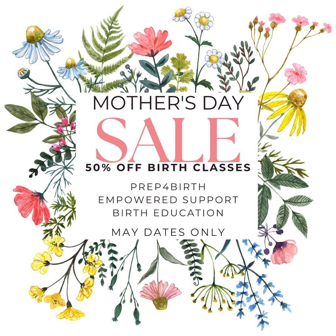Mother&rsquo;s Day Sale! 50% off all classes in May. Use code &ldquo;MOTHERSDAY&rdquo; at checkout through 5/14 on my website. Link in bio. Can&rsquo;t wait to see you!