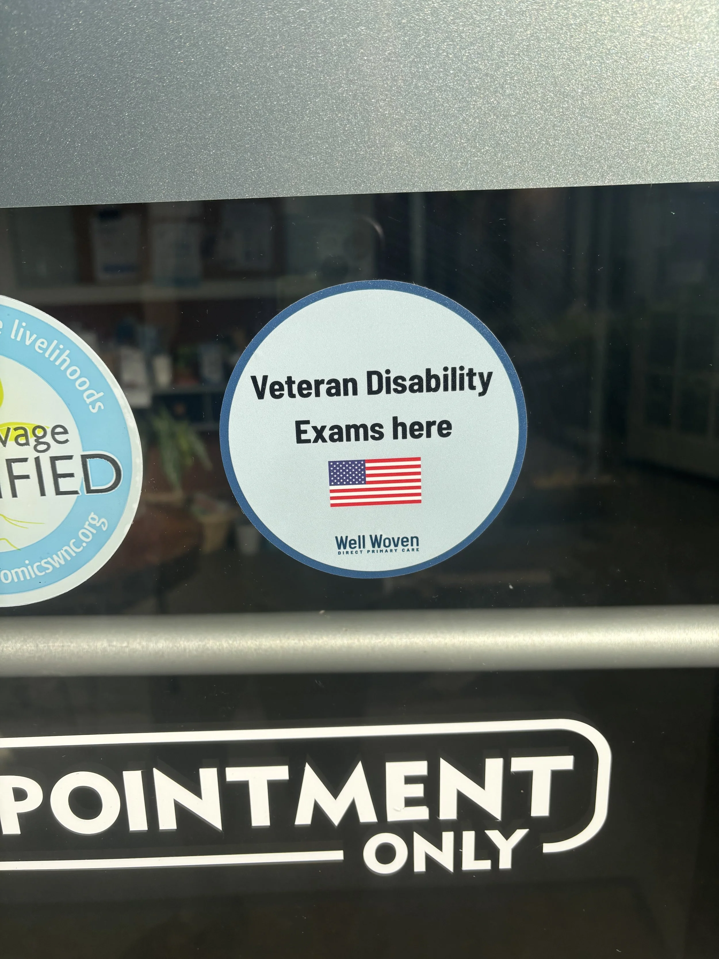 At Well Woven, we also do veteran disability exams 