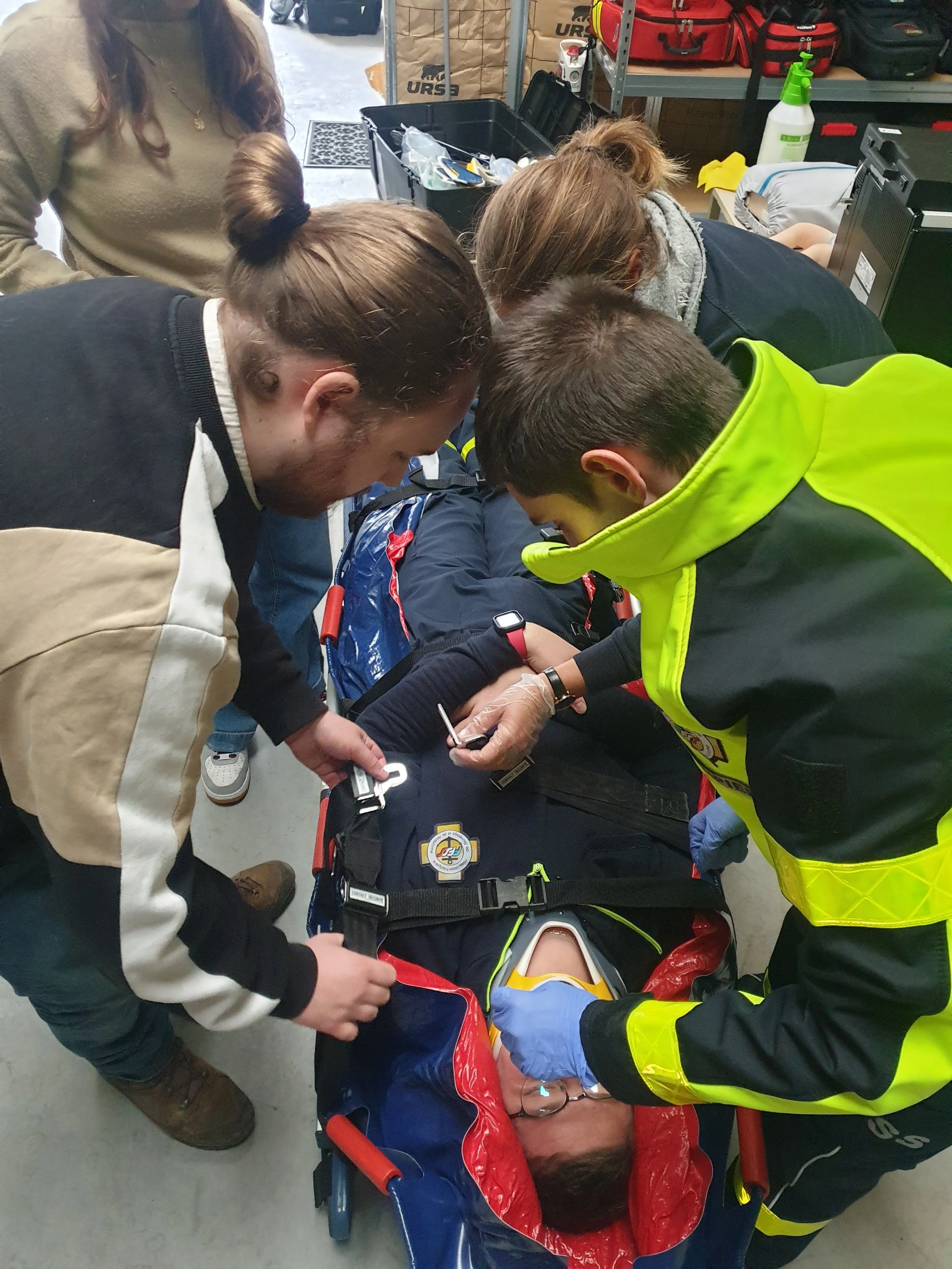 Pose du Matelas Immobilisateur à Dépression