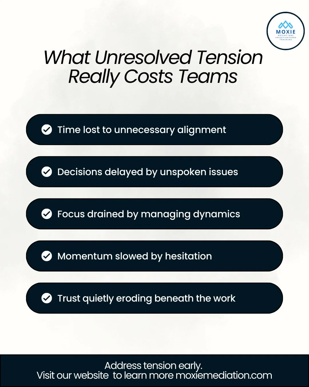 On paper, the team is functioning. 📄⁠
In practice, progress keeps stalling.⁠
⁠
When conversations get careful and decisions take longer than they should, tension is already doing its work,  quietly and consistently. ⚠️⁠
⁠
We help organizations surfa