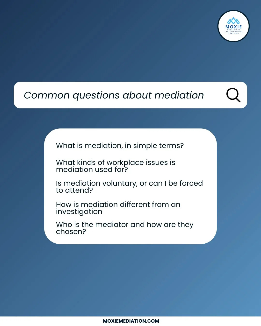 Workplace conflict does not always need a courtroom. And it does not always need a formal investigation. ⚖️➡️🤝⁠
⁠
Sometimes, it needs a better conversation.⁠
Mediation is a structured process led by a neutral third party to help people address confl