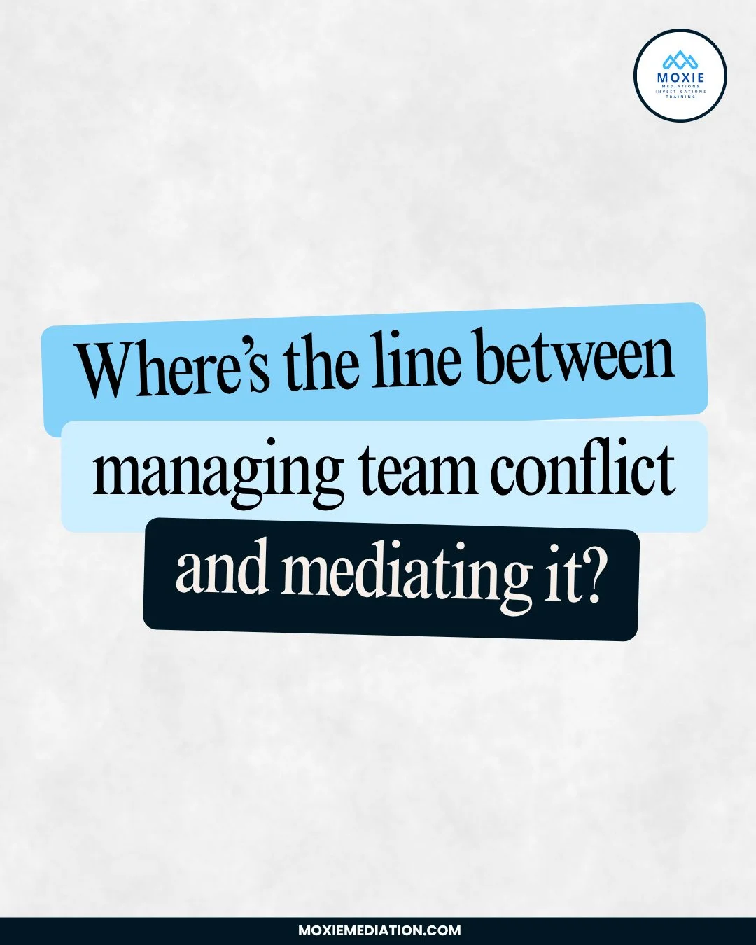 Managers can guide conversations, but true resolution often needs neutrality. Mediation provides the clarity and structure that rebuilds trust and collaboration. Learn more by clicking the link in bio.