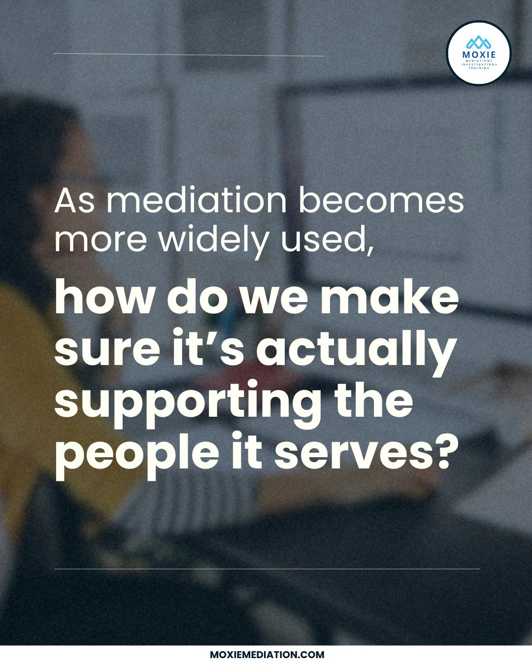 💬 As mediation becomes more central in resolving conflict across all areas of life, it&rsquo;s essential to ensure it&rsquo;s actually helping. Quality isn&rsquo;t about numbers; it&rsquo;s about whether people feel heard, respected, and supported i