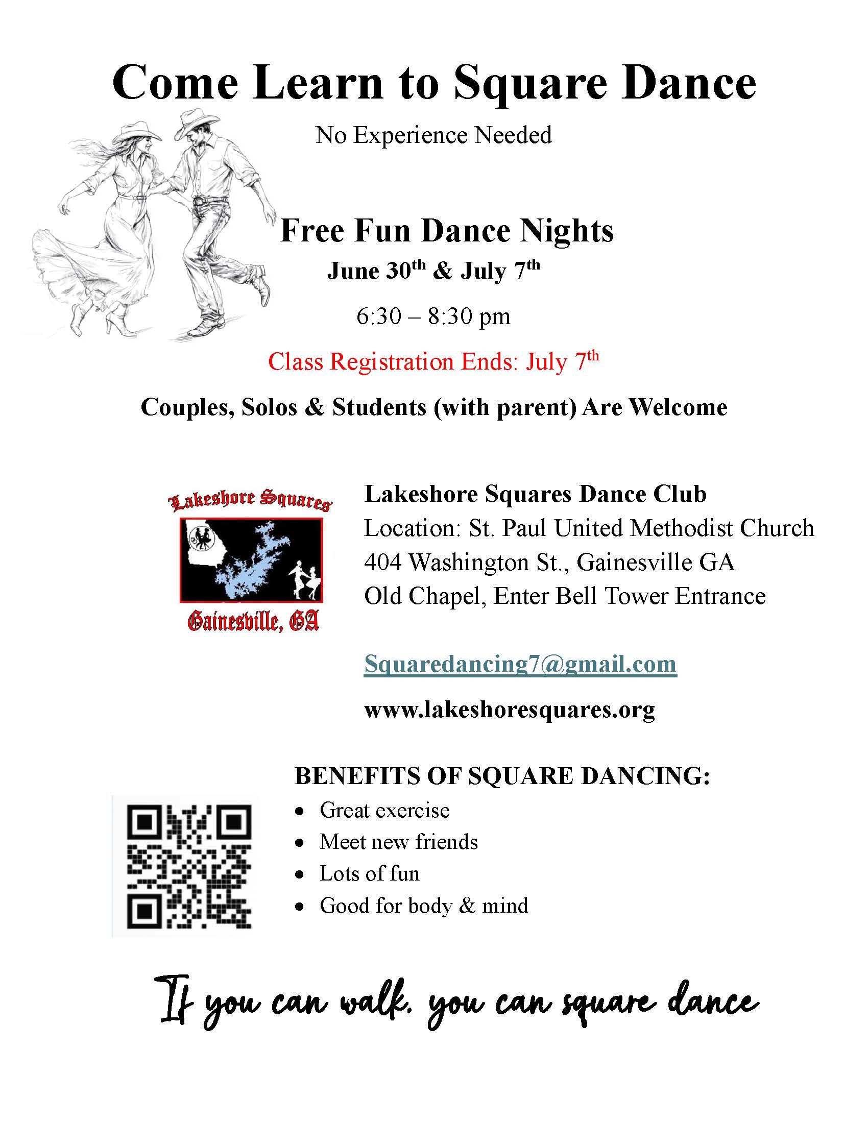 Come Learn to Square Dance
