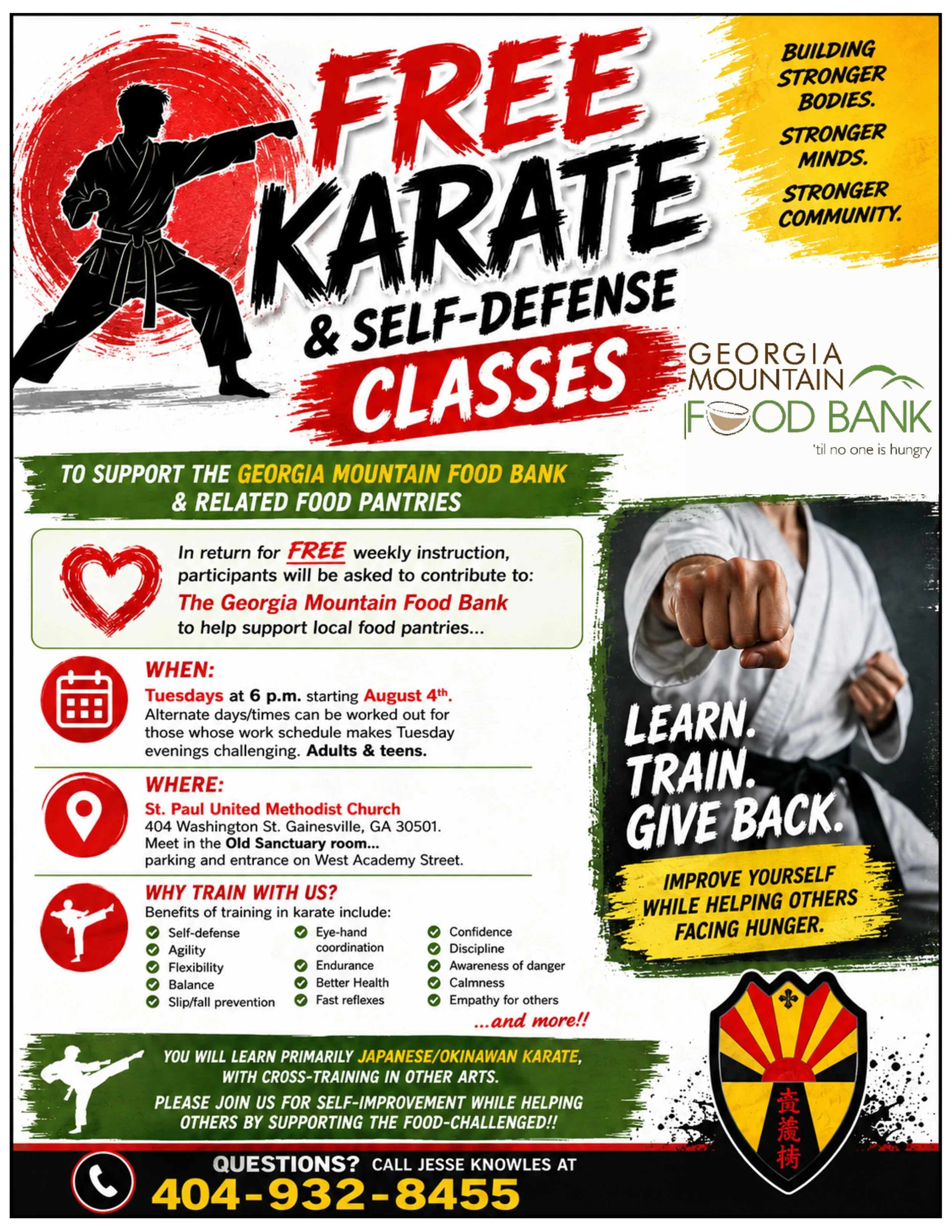 Free Karate &amp; Self Defense Classes