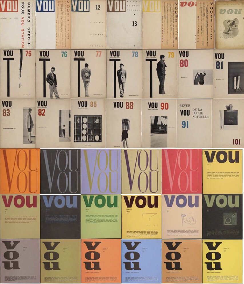 Kitasono Katue, Selected issues of VOU Magazine, 1936-1978