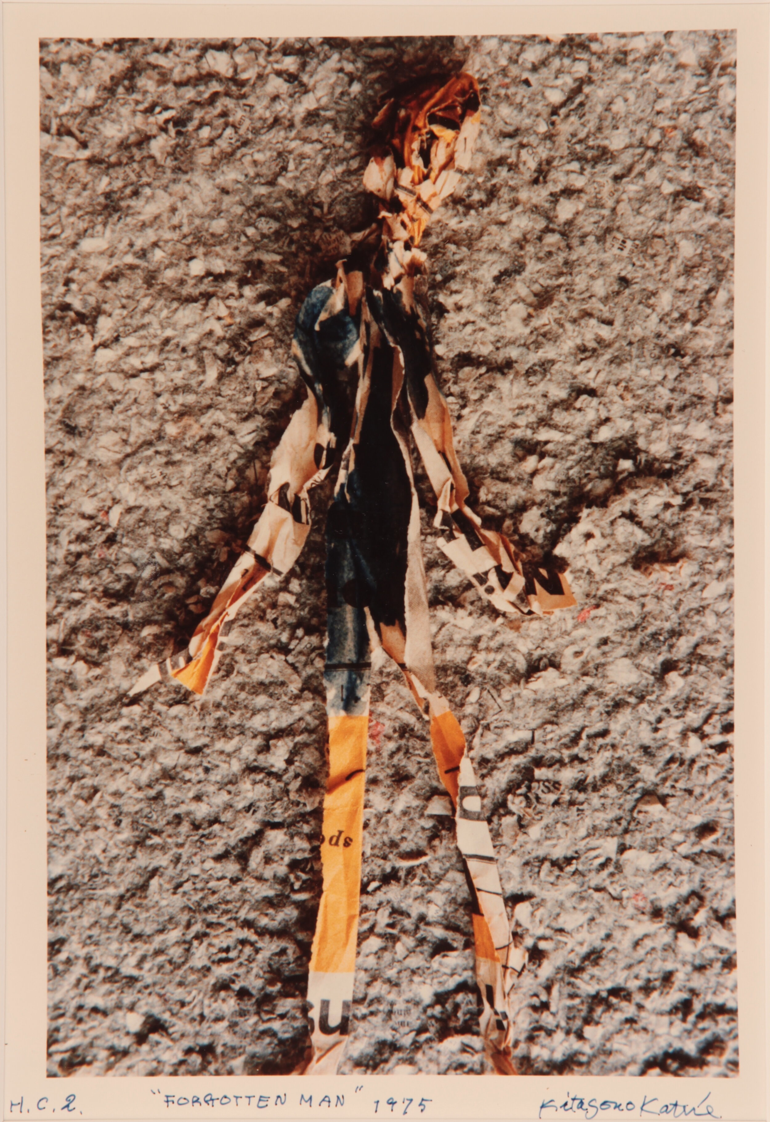 Kitasono Katue, Forgotten Man, Color Photograph, 1975.