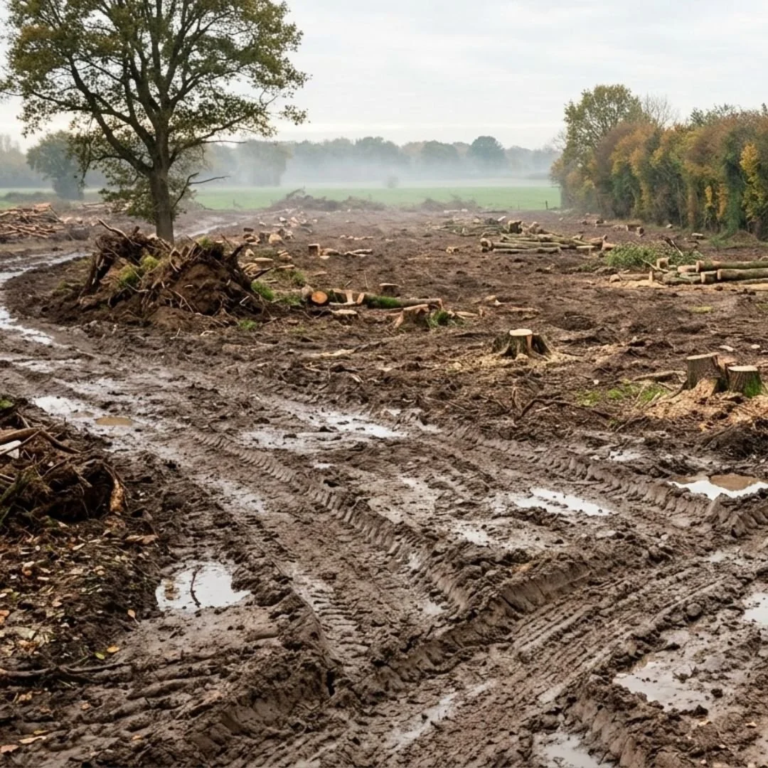 Six Years Derelict: The Ancient Woodland (Little Lyntus) Destroyed for Nothing