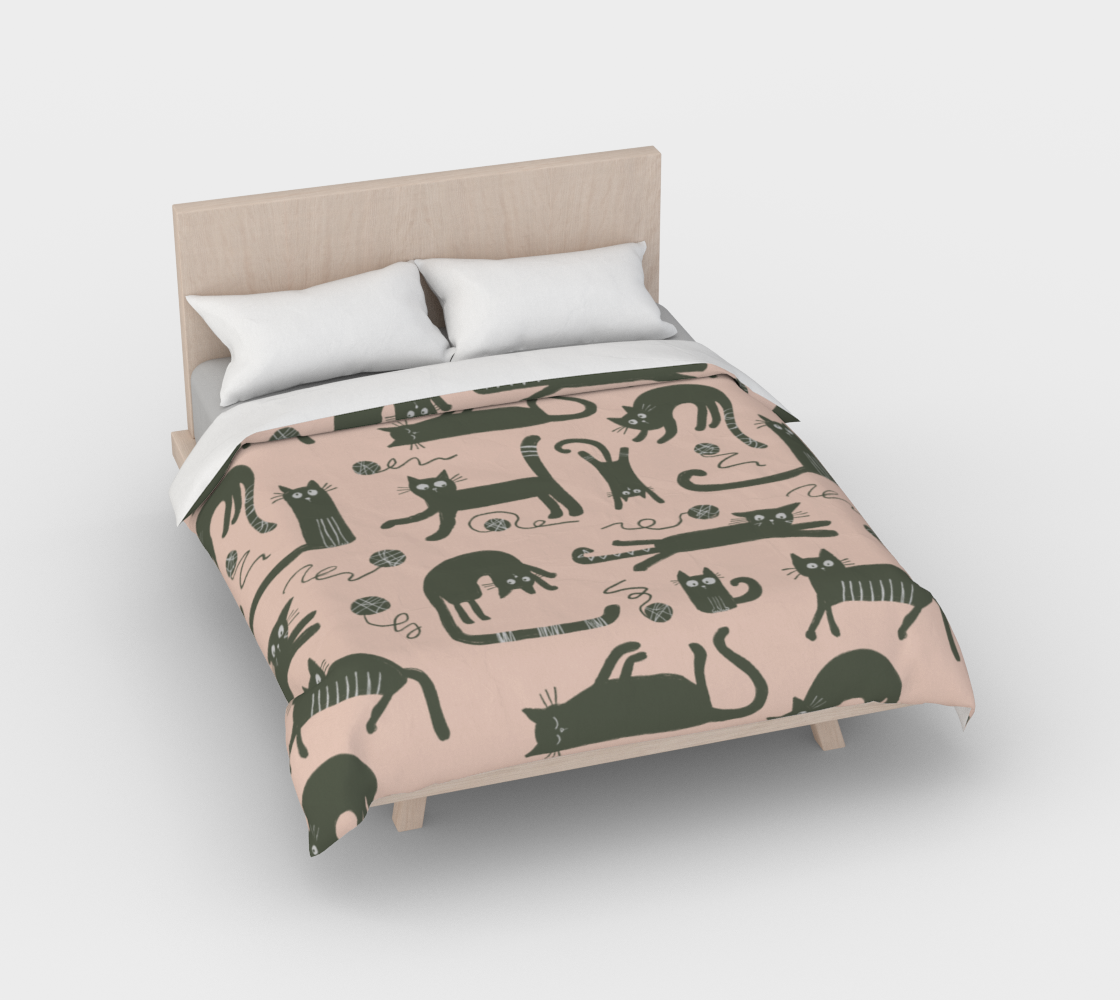 Housse de couette - Paw-sitive vibes only - Vert