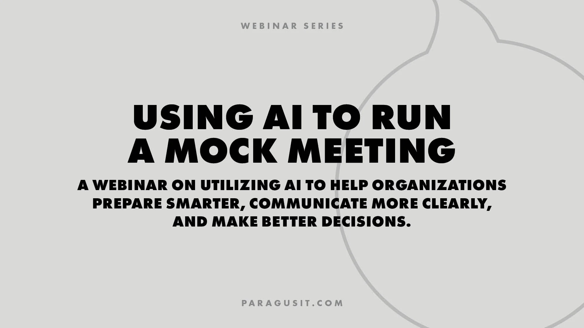 Using AI to Run Mock Meetings