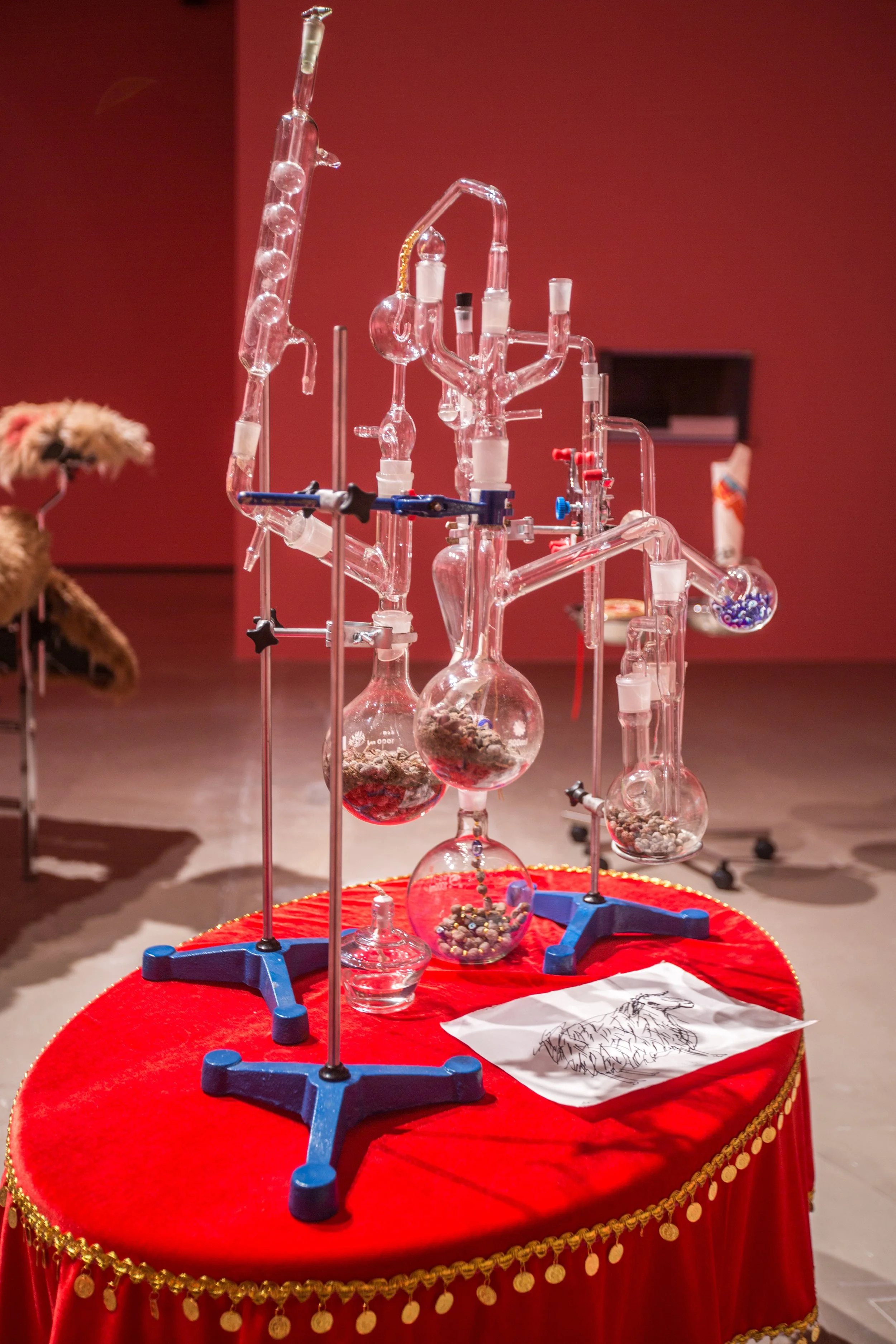 Candies from shit, chemical equipment, lamb feces, 2020(1).jpg
