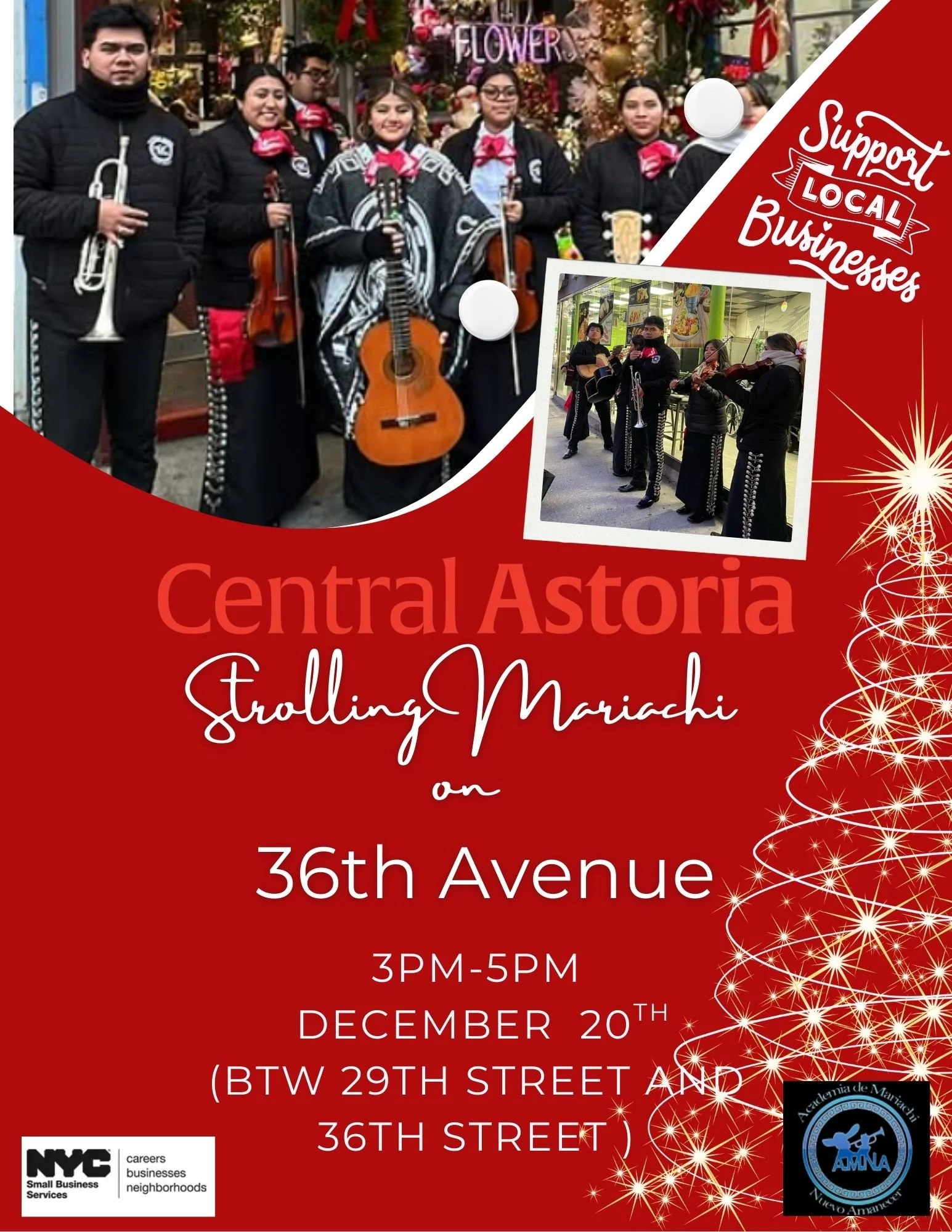 Strolling performance by Academia De Mariachi Nuevo Amanecer