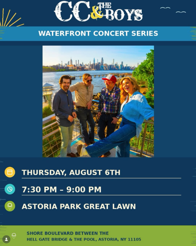 CC &The Boys Waterfront Concert Rescheduled 