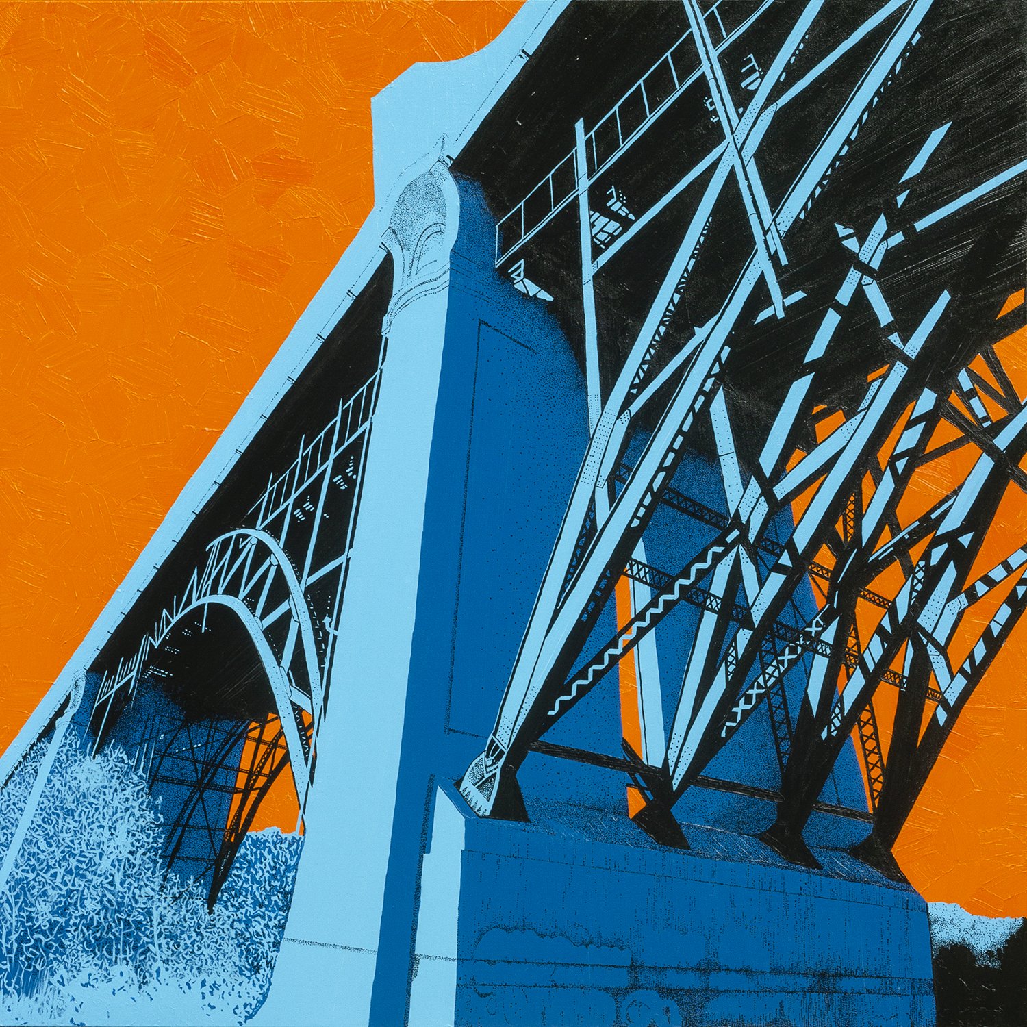 Bloor Viaduct
Acrylic on gallery canvas
36x36 inches | 91.4x91.4 cm