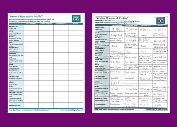 Profile Homework 15 Effective Homework Strategies for Students Workbook| | ADHD ...