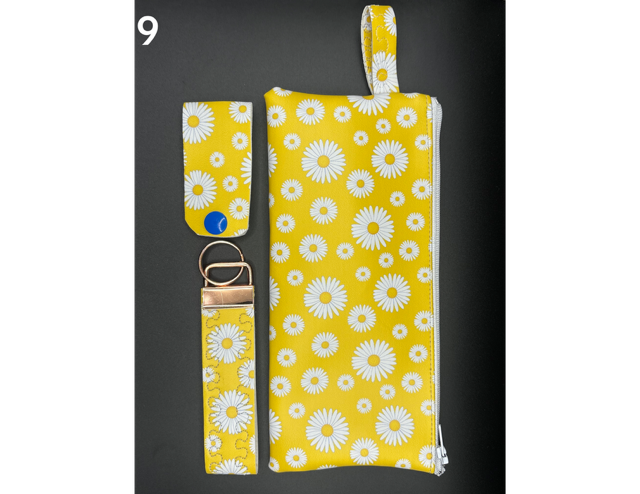 Mini Zipper Bag & key fob combo