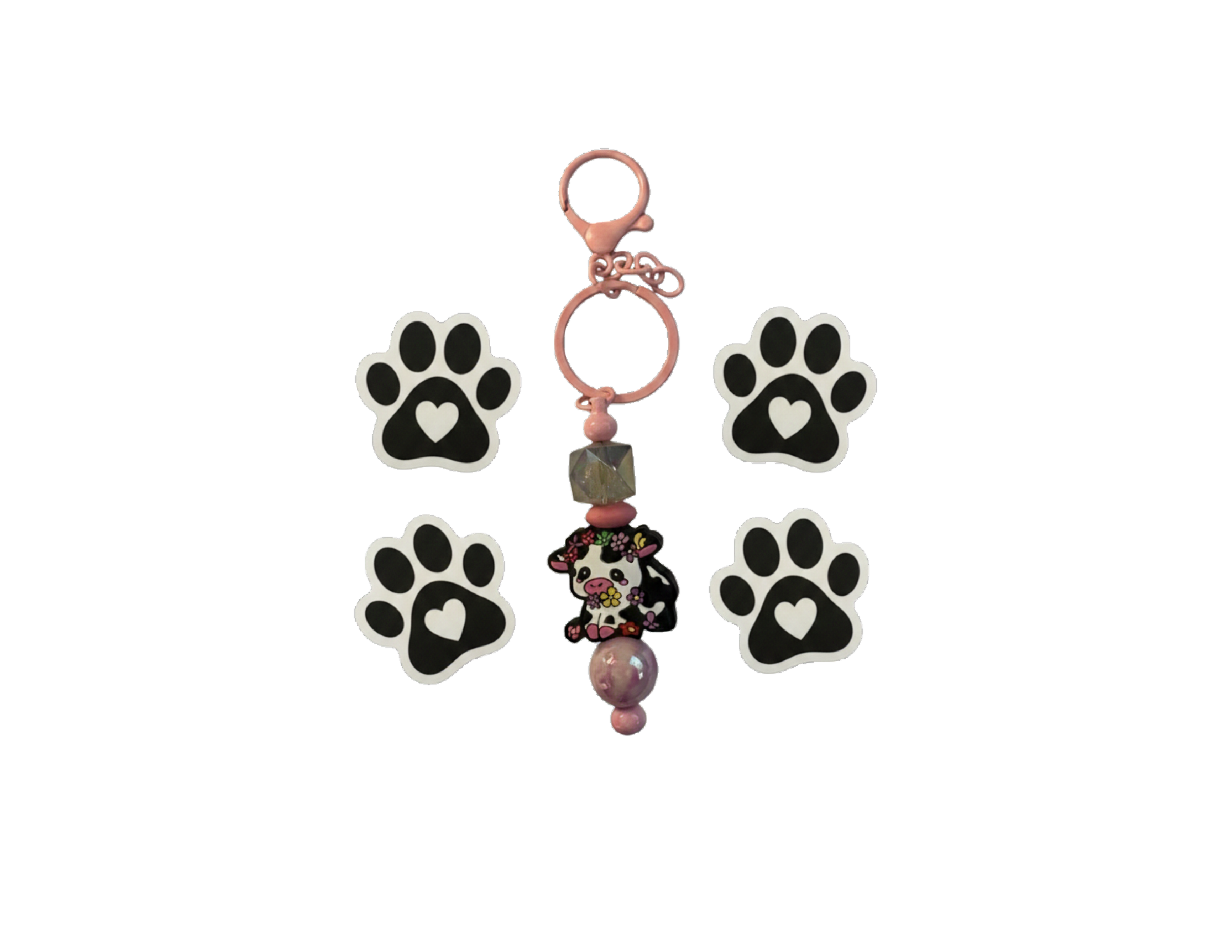 Luna’s Heart & Hope Bundle: Decal & Random Keychain Set  (Image Is an Example)