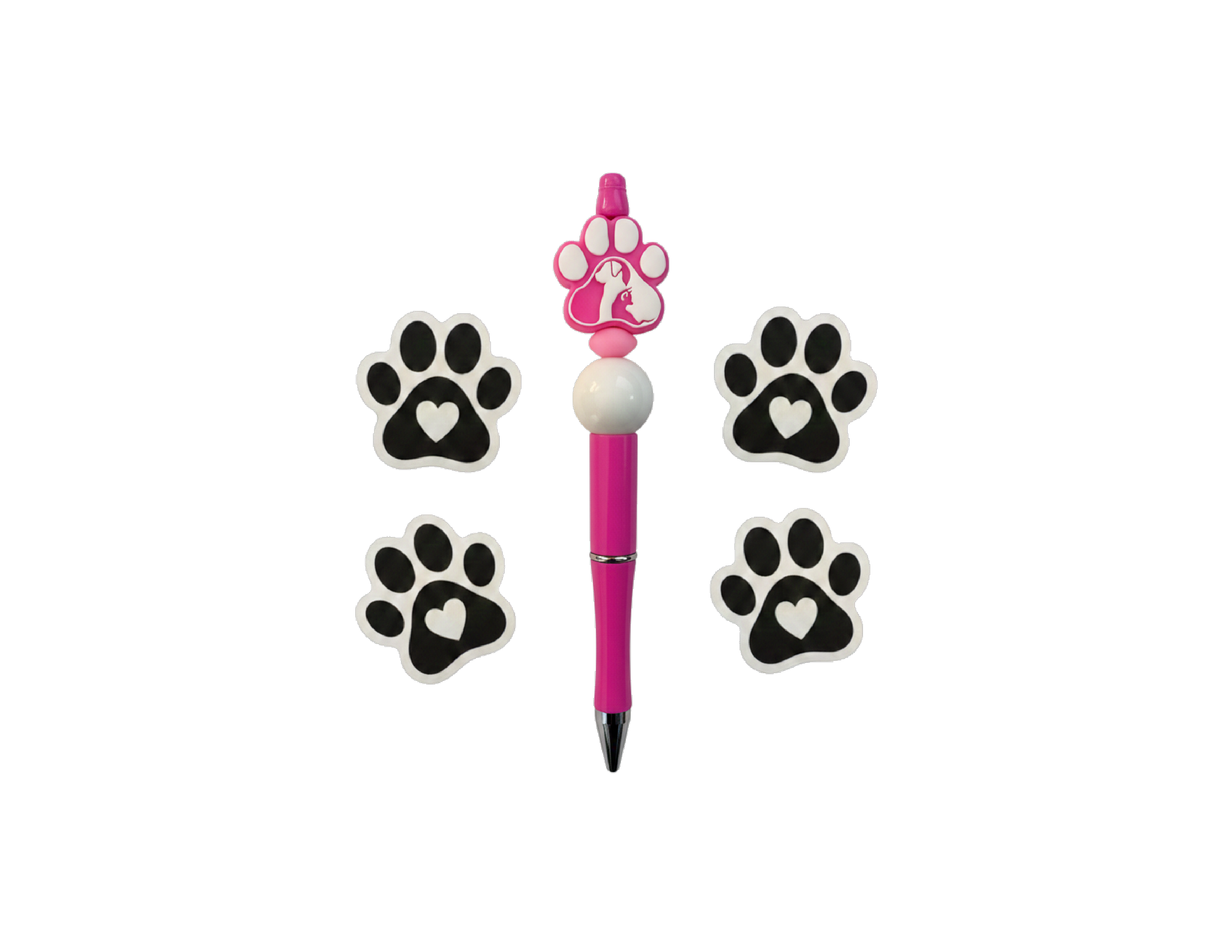 Luna’s Heart & Hope Bundle: Decal & Beaded Pen Set (Image Is an Example)