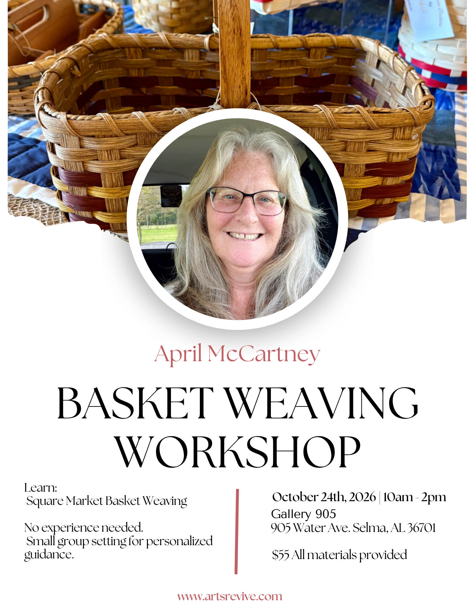 April McCartney Basket Weaving Workshop