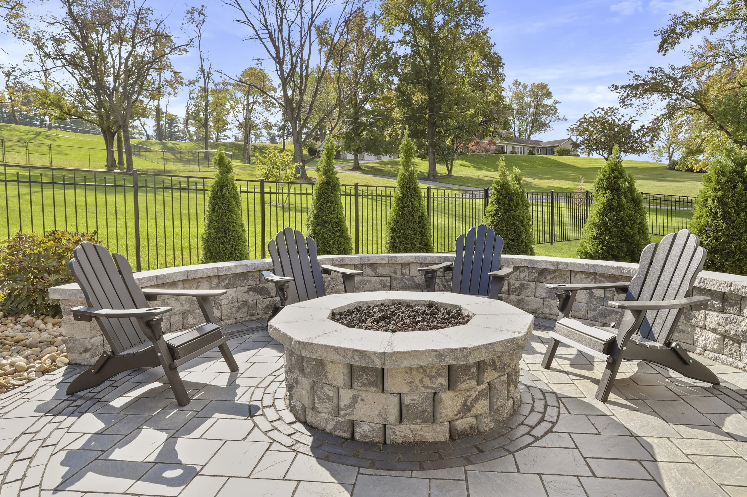 pavilion & fire pit lower allen township pa