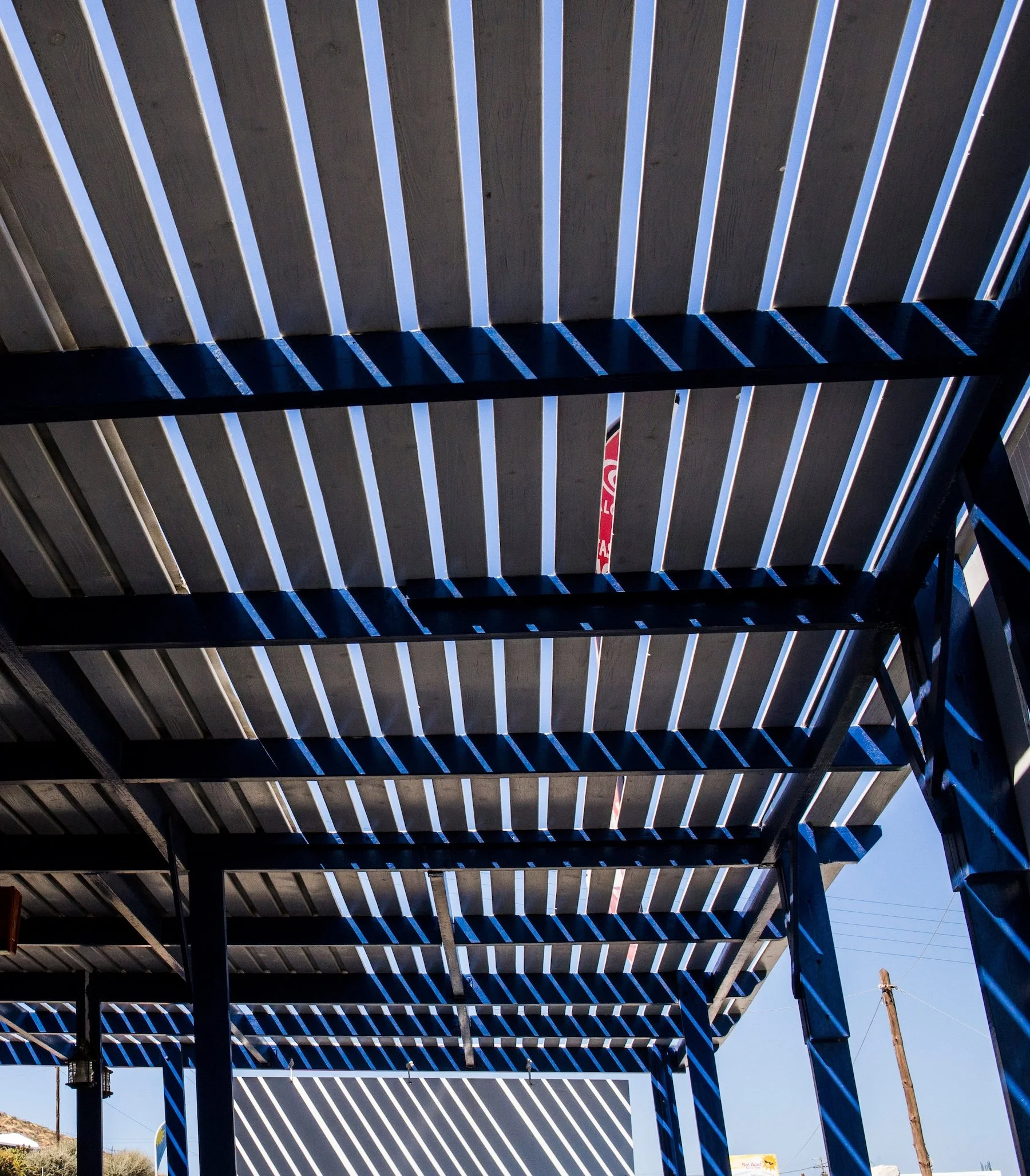 Louvered pergola