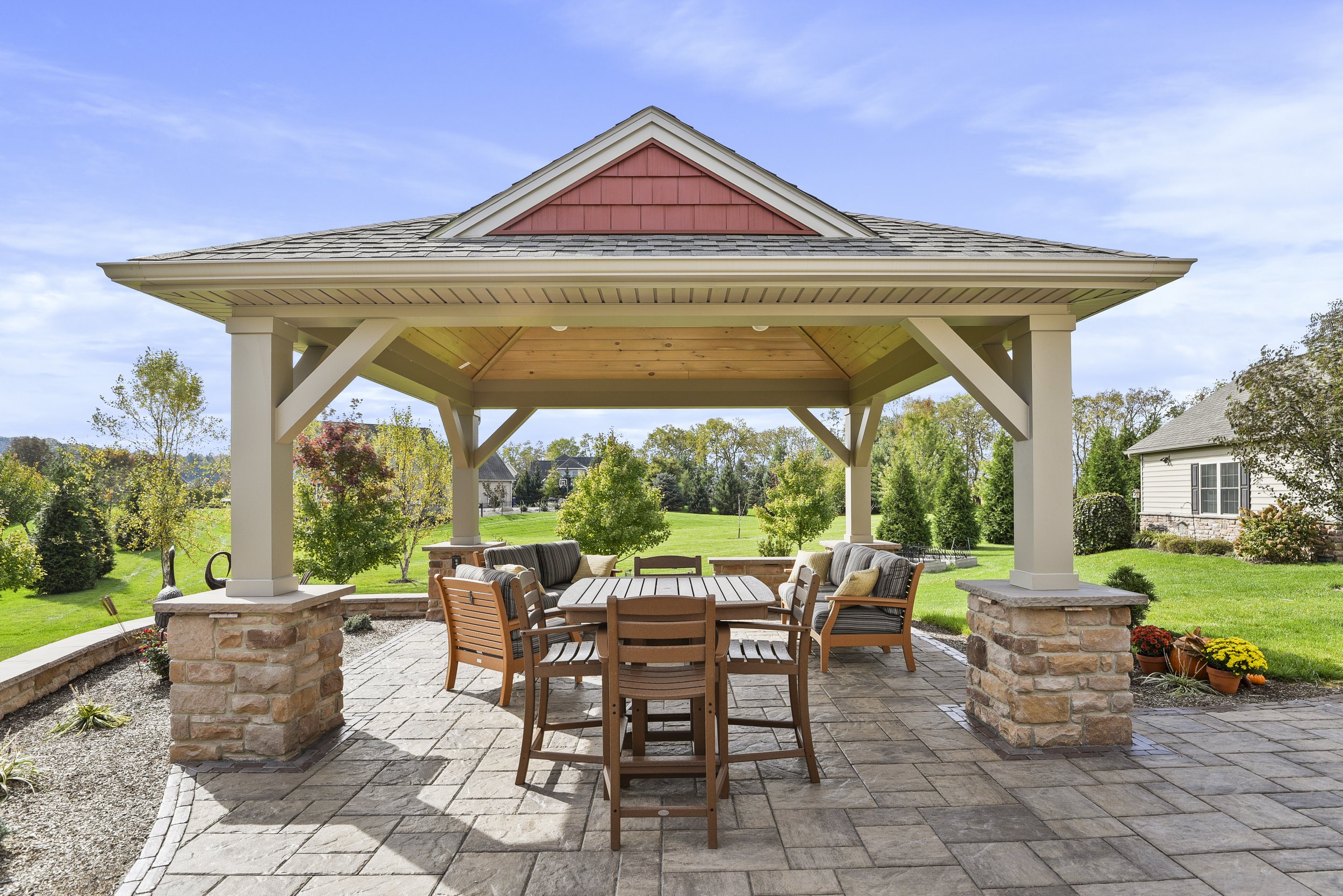 Create a Defined, Outdoor Living Area With a Pavilion