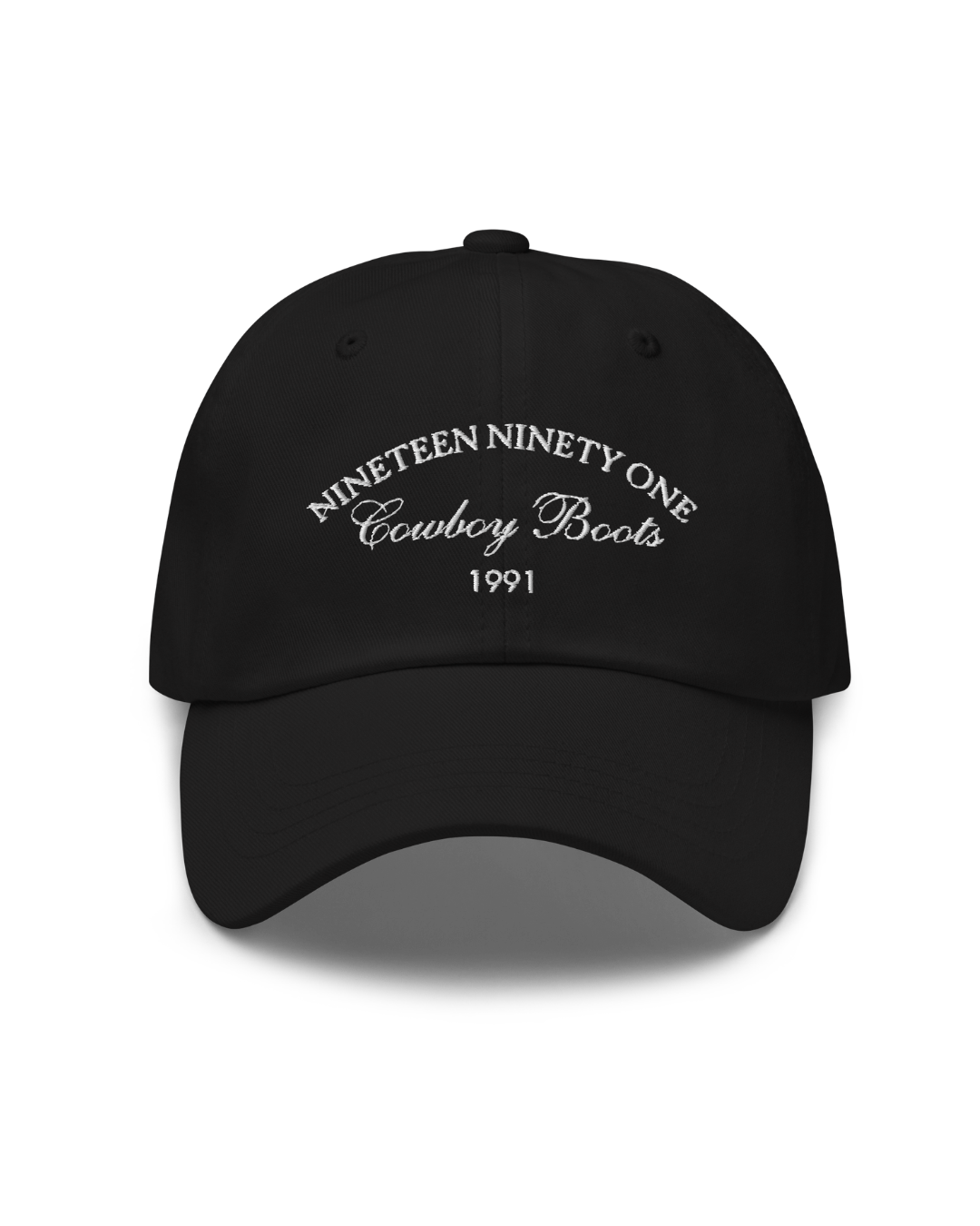 1991 Nineties Cotton Dad Hat - Black