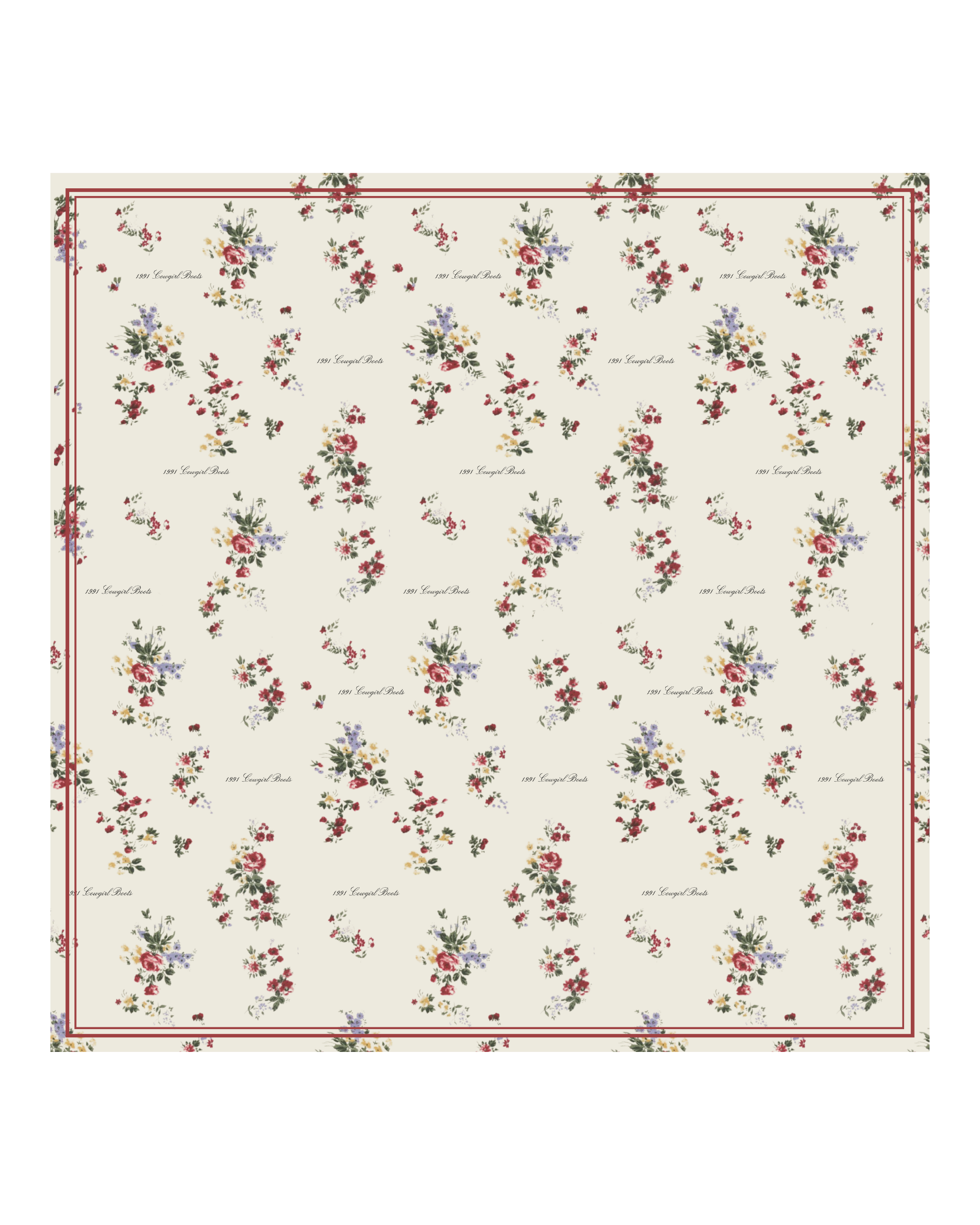 1991 Vintage Rose Wild Rag