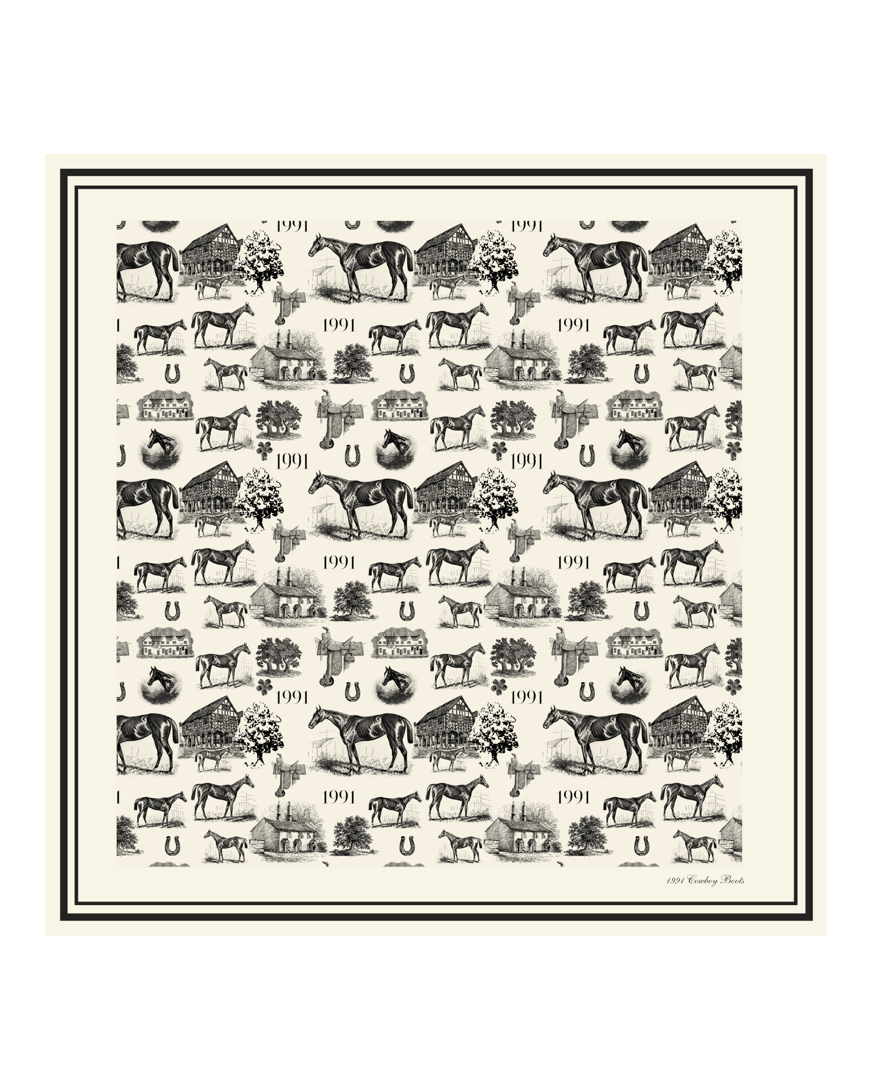 1991 Western Toile Wild Rag
