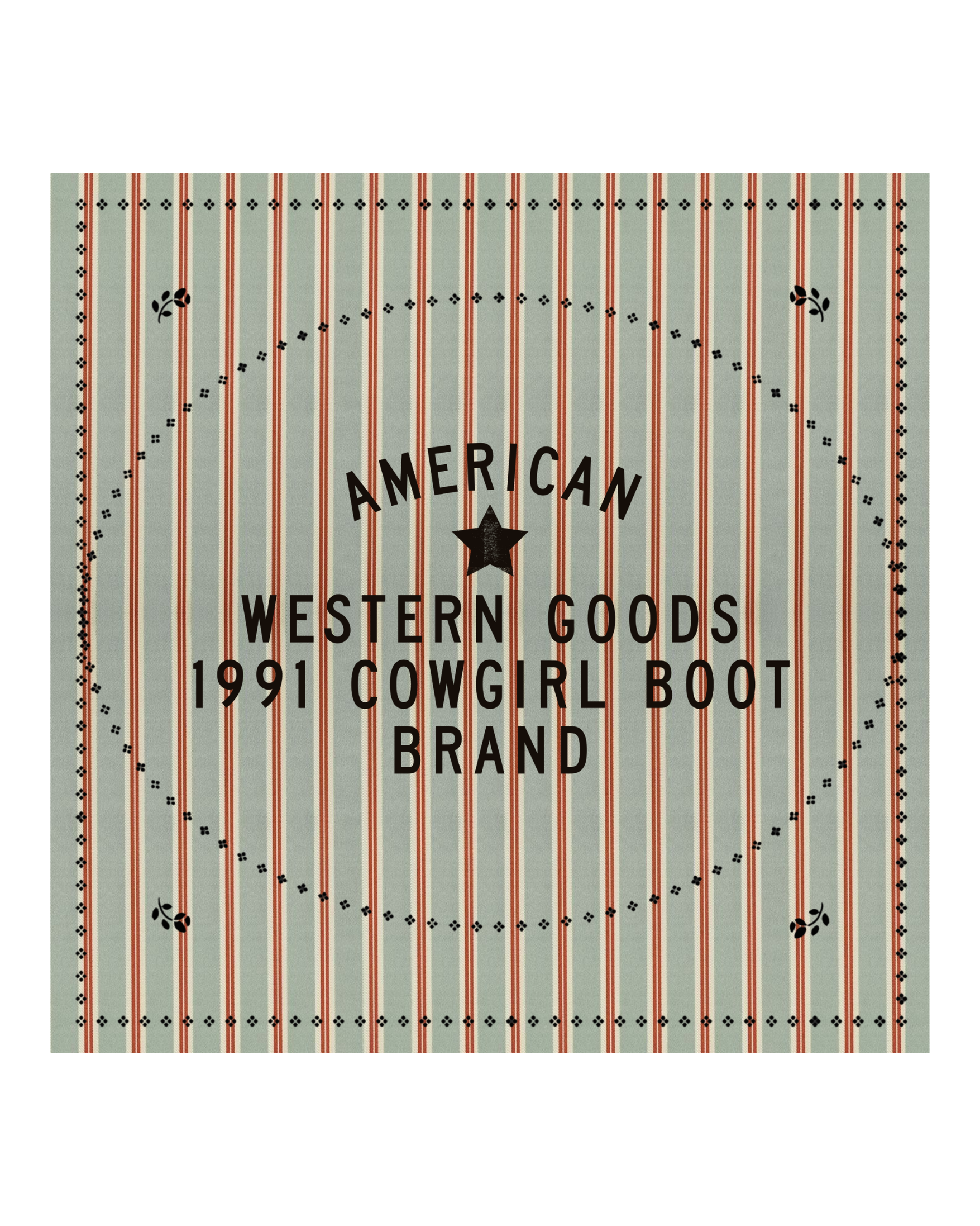 1991 American Brand Blue & Red Wild Rag