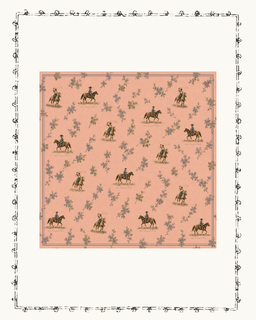1991 Pink Cowboys Wild Rag