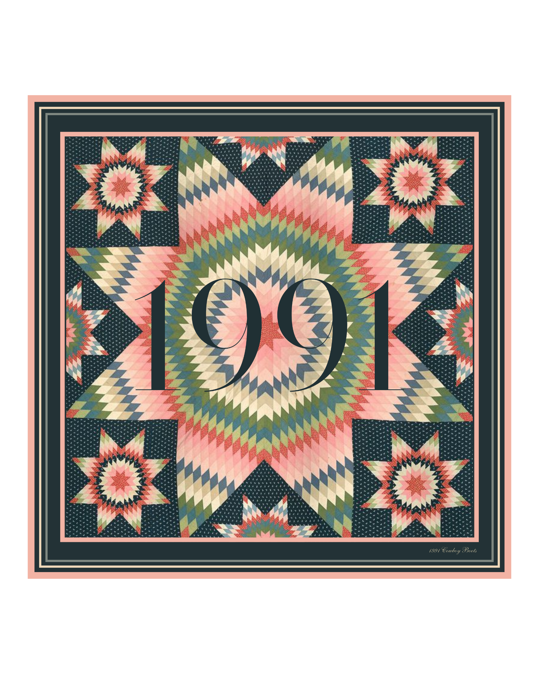 1991 Patchwork Silk Wild Rag