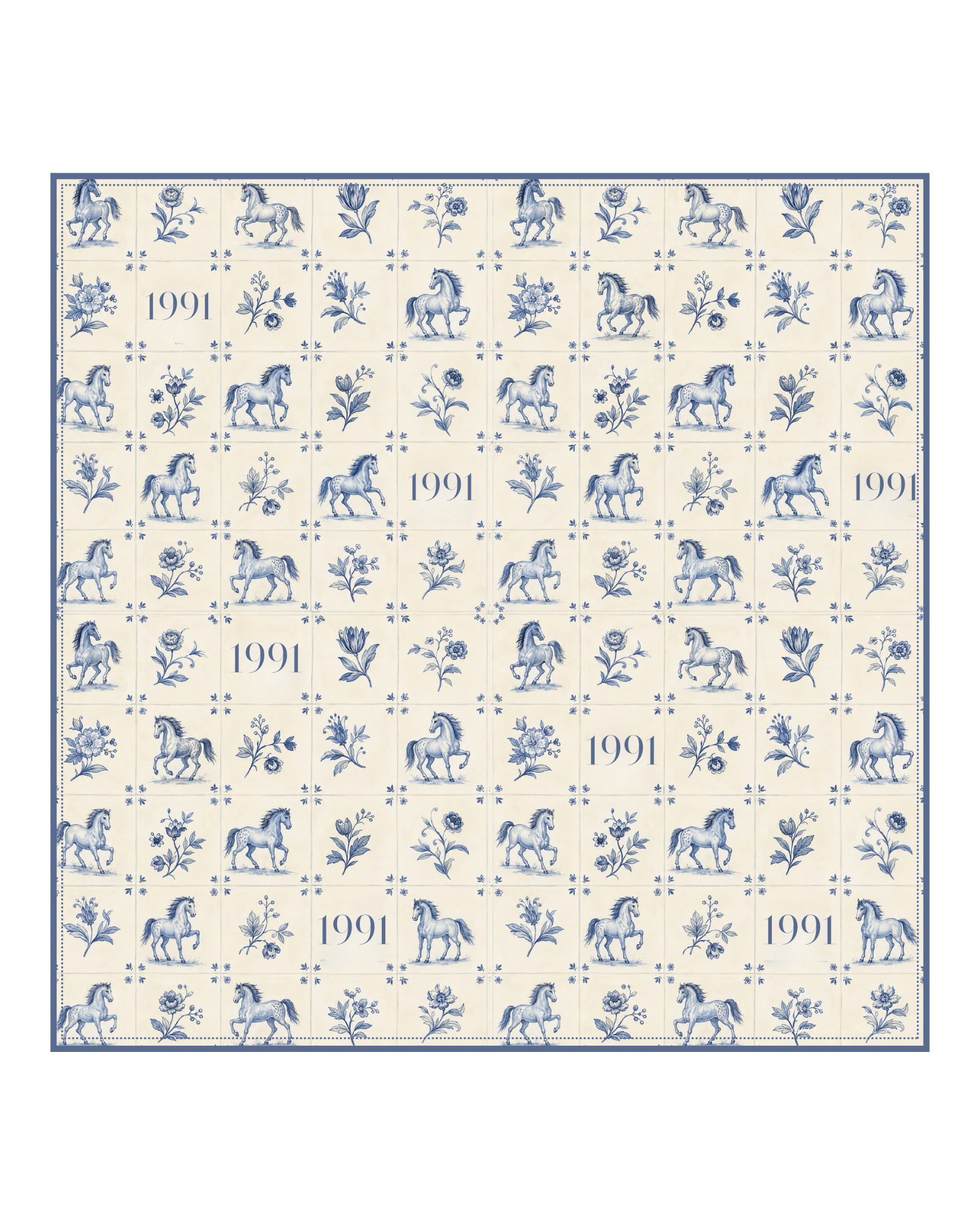 1991 Blue Horse Tile