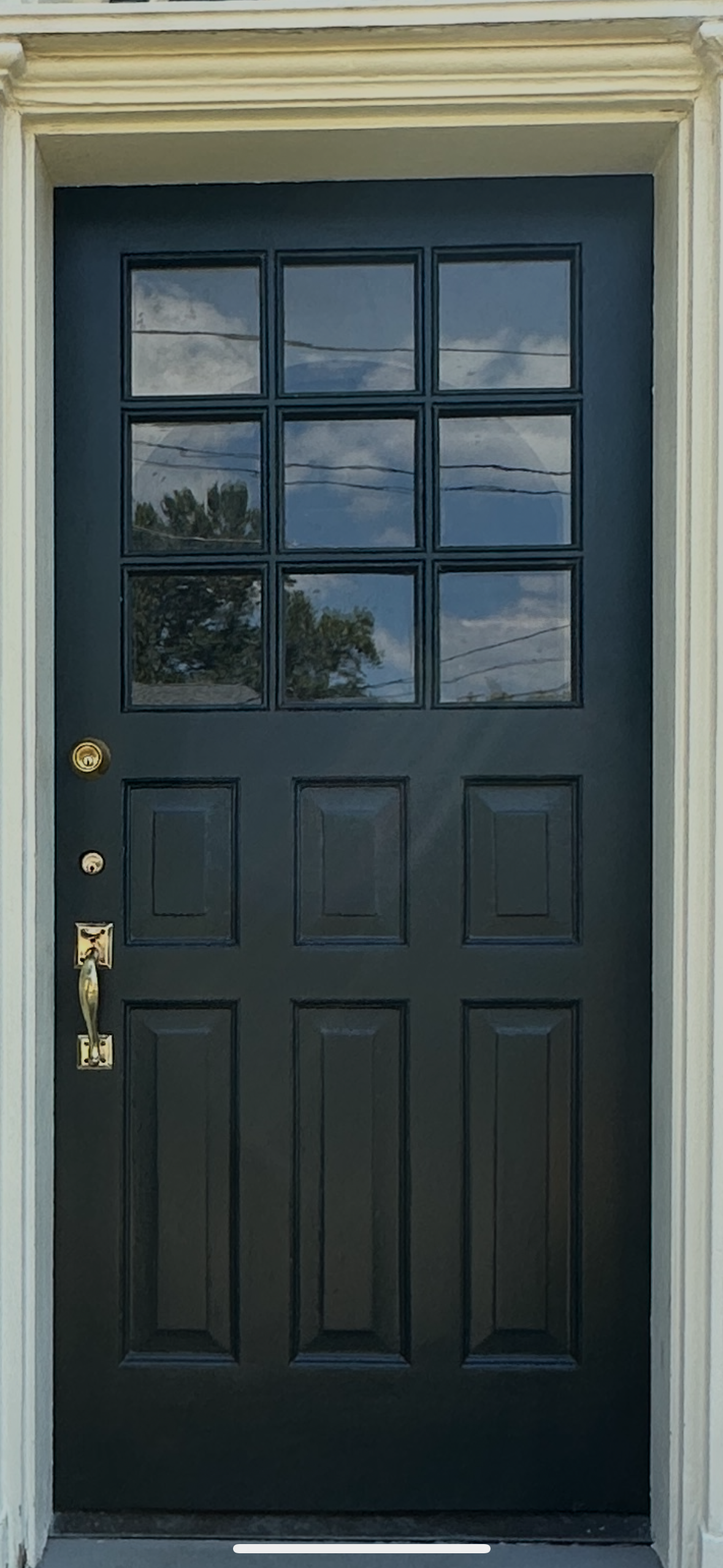 beautiful front door repair complete | Norcross Builders