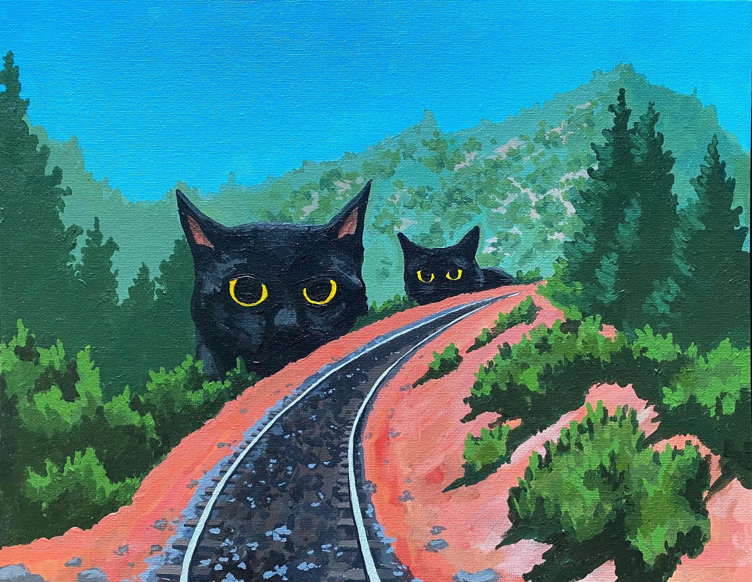 "Visitors"
Acrylic Paint on Panel
11" x 14"
June 2024
Plumas National Forest, CA