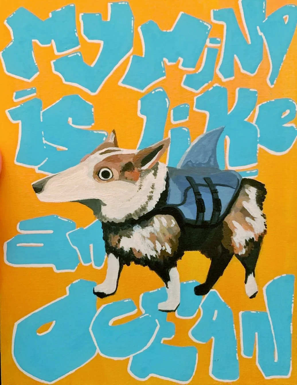 "My Mind Is Like An Ocean"
Acrylic Paint on Panel
14" x 11"
June 2024
Plumas National Forest, CA