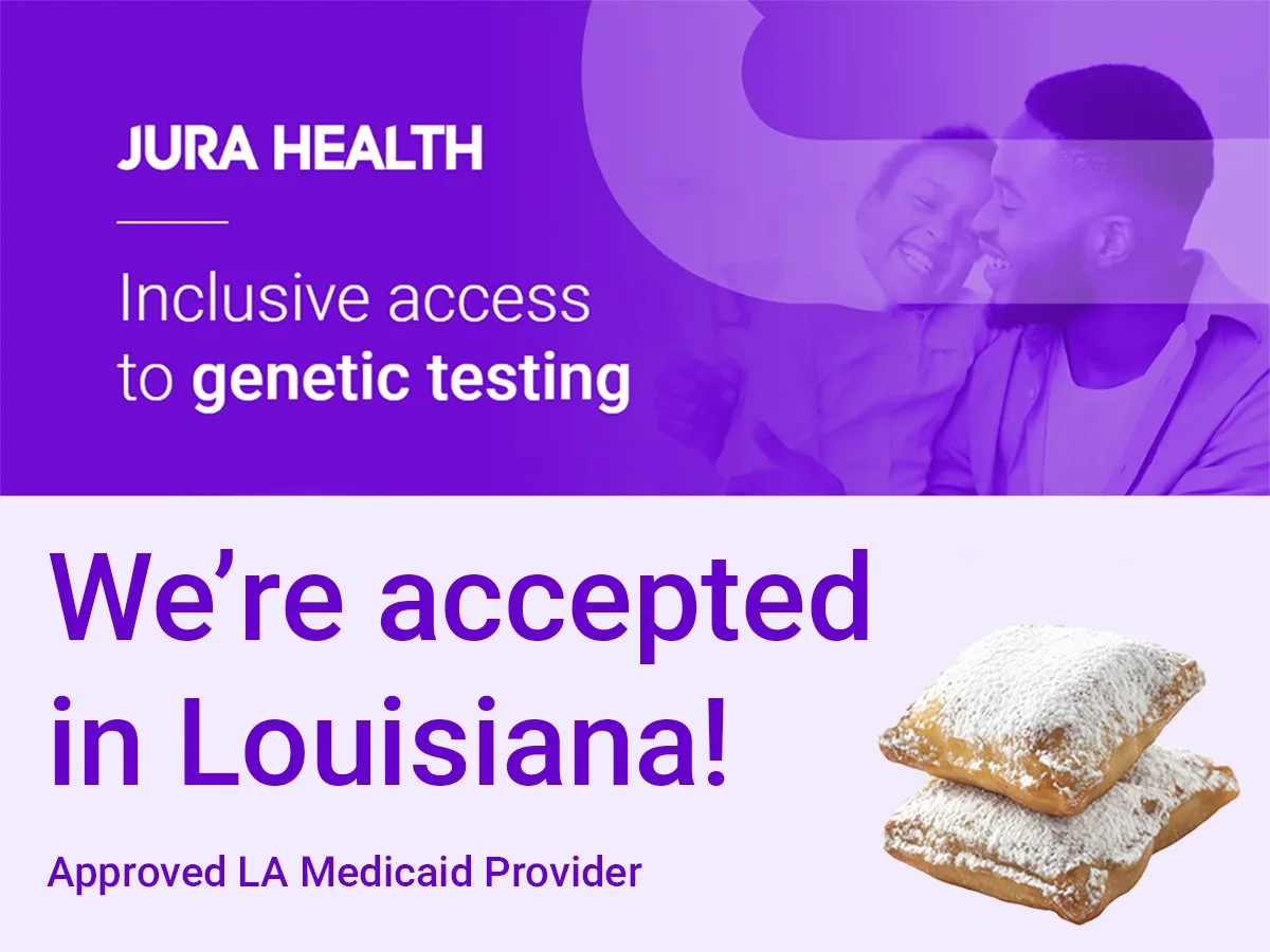 Jura Health Welcomed by Louisiana Medicaid as an Approved Provider for Suspected Rare Diseases Testing.
