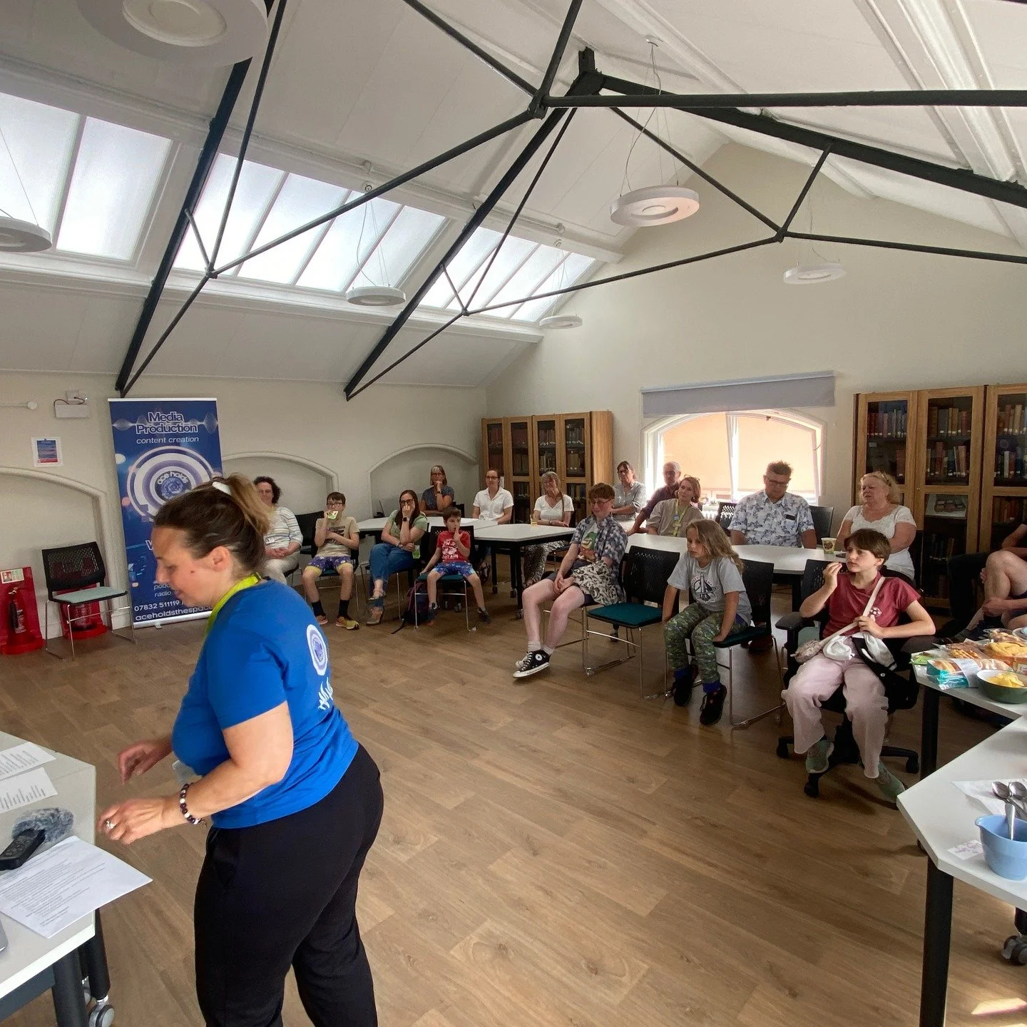 🎙️ When heritage professionals give you physical hugs...
You know something special happened at our showcase! ✨
The ACE Team blew everyone away:
📻 Freya (10) - technical wizard managing sound like a pro
🎵 Feris - music creation genius, now moving 