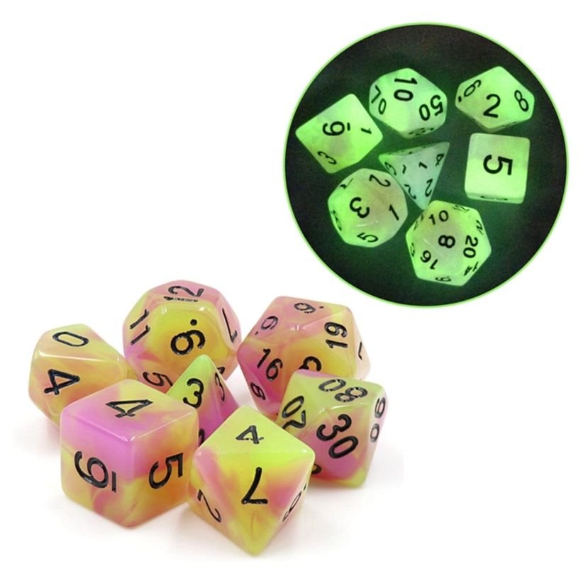 Glow in the Dark Tulip Rpg Dice Set 1.jpg