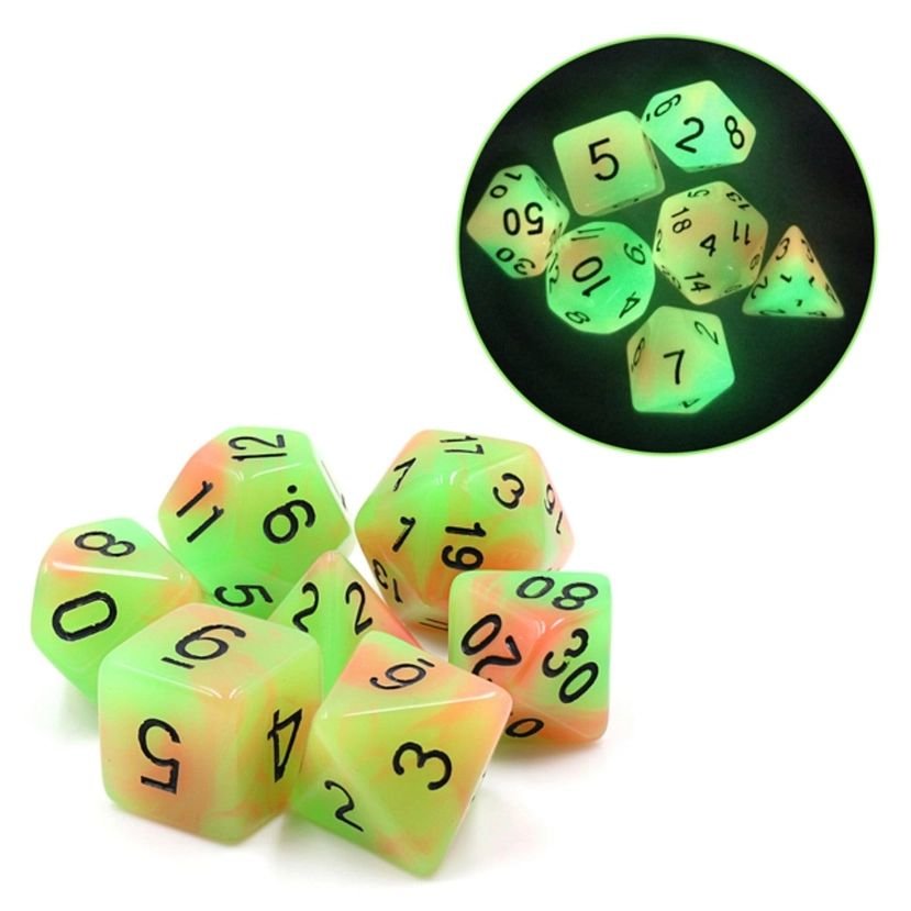 Glow in the Dark Mango Rpg Dice Set 1.jpg