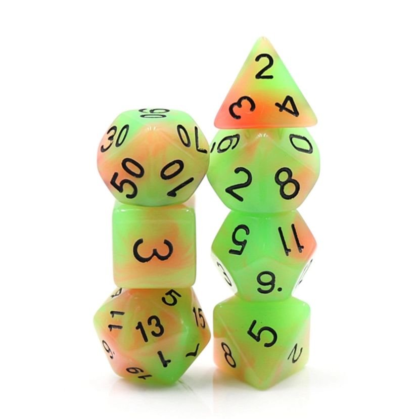 Glow in the Dark Mango Rpg Dice Set 3.jpg
