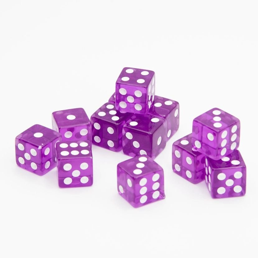 Transparent D6 Dice Purple Square Edge Rpg 12 Pack 3.jpg