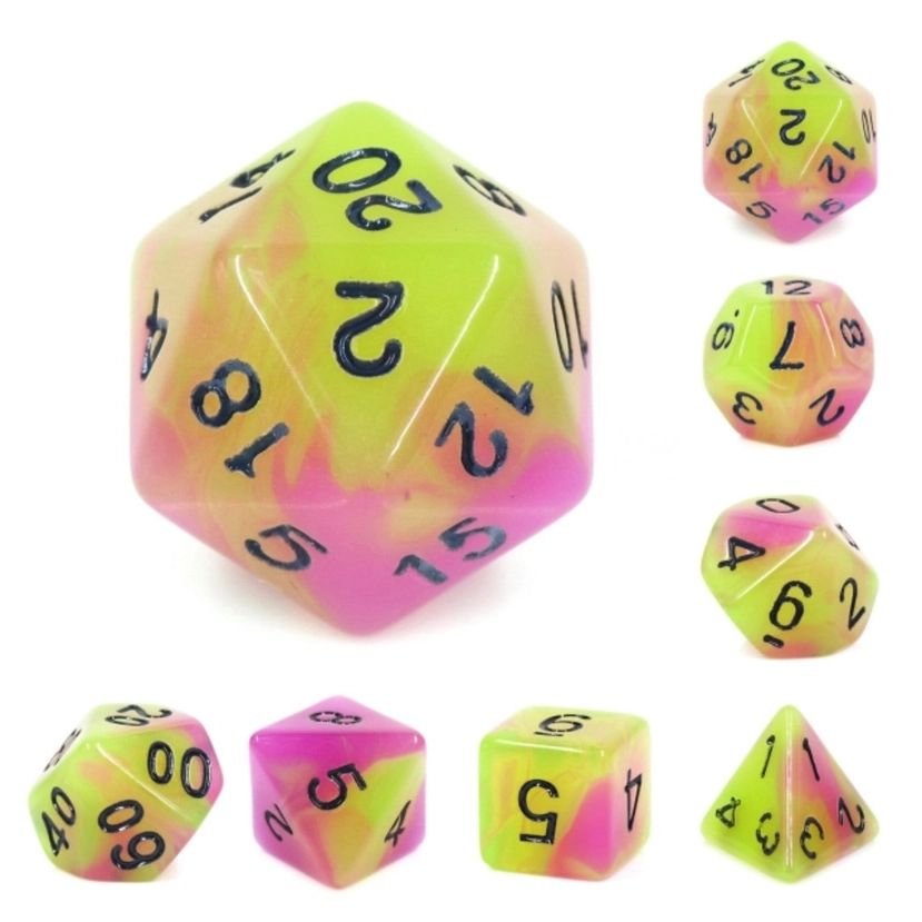 Glow in the Dark Tulip Rpg Dice Set 5.jpg