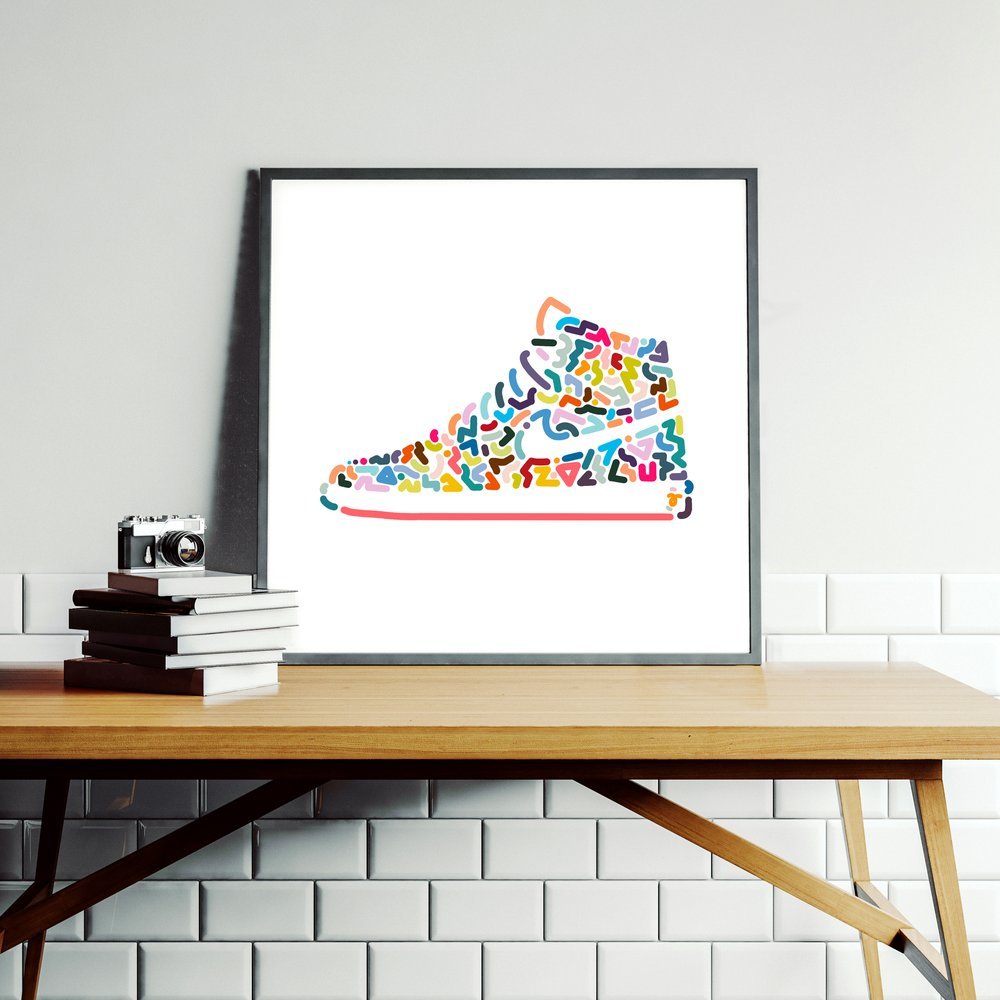 Sneaker Canvas Wall Art, Street Style, Shoes Artwork, Gift For Him, Fashion  Art | eBay